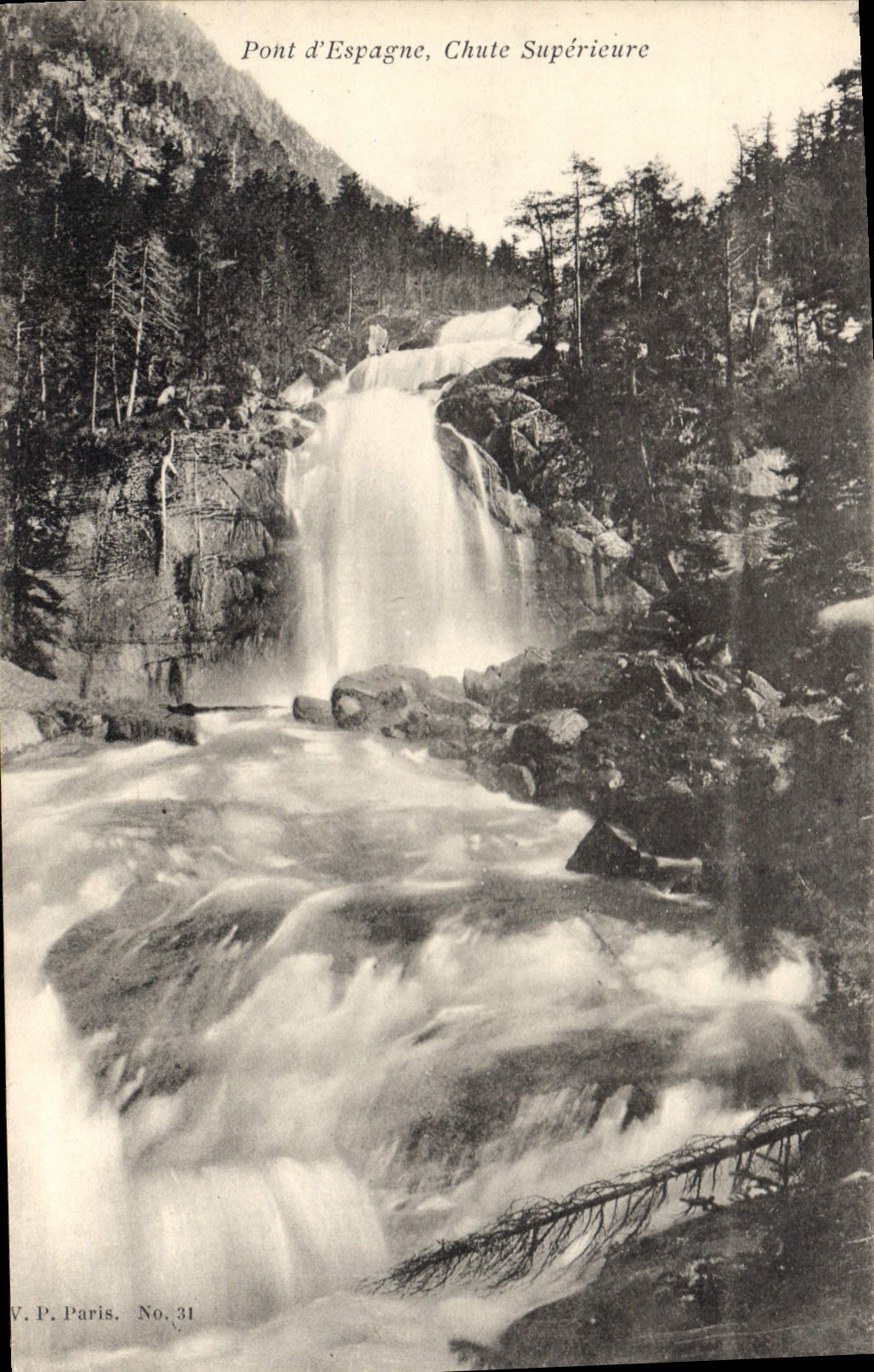 CPA Pont d'Espagne Chute Superieure