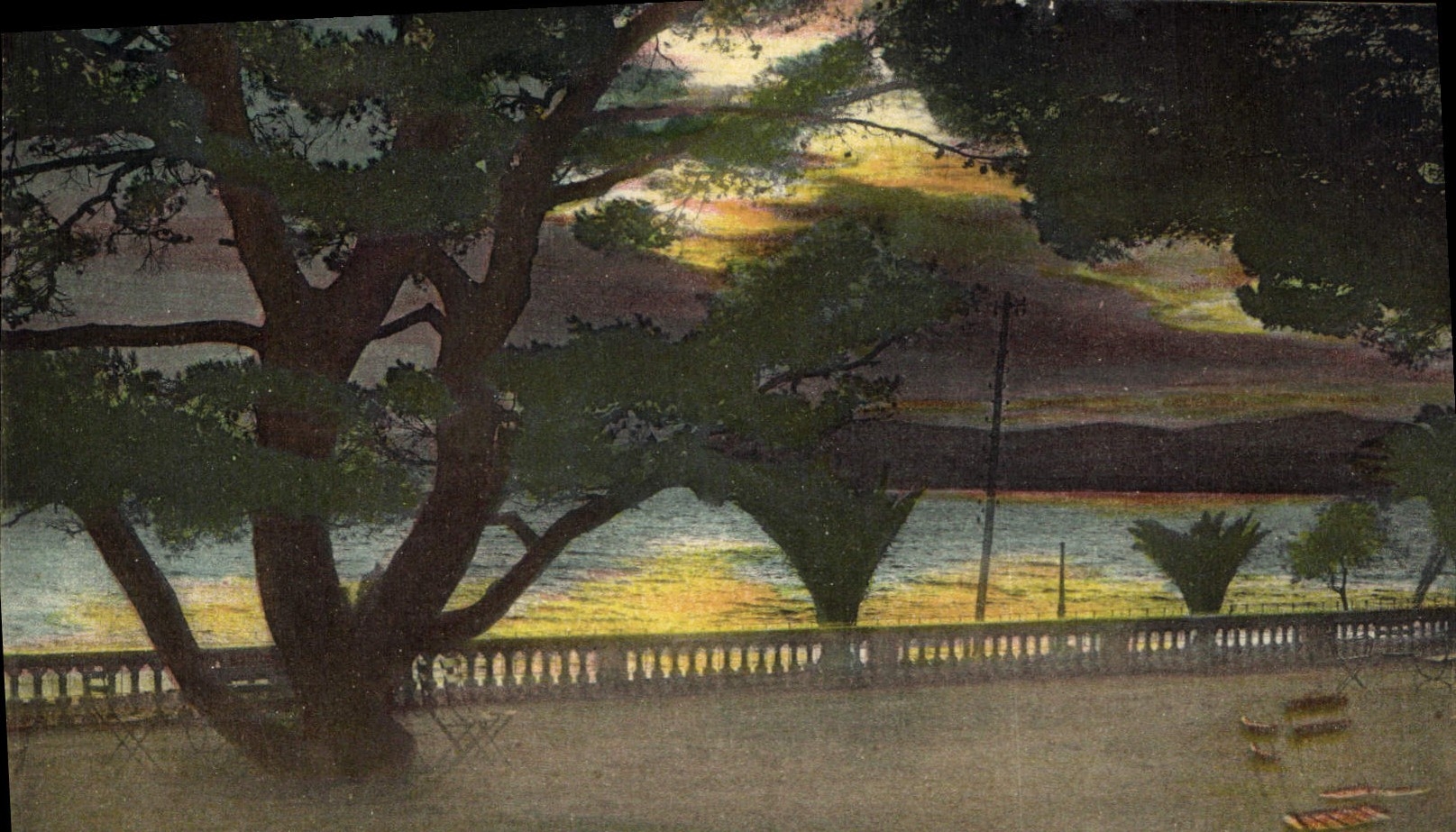 CPA Coucher de Soleil Saint Raphael