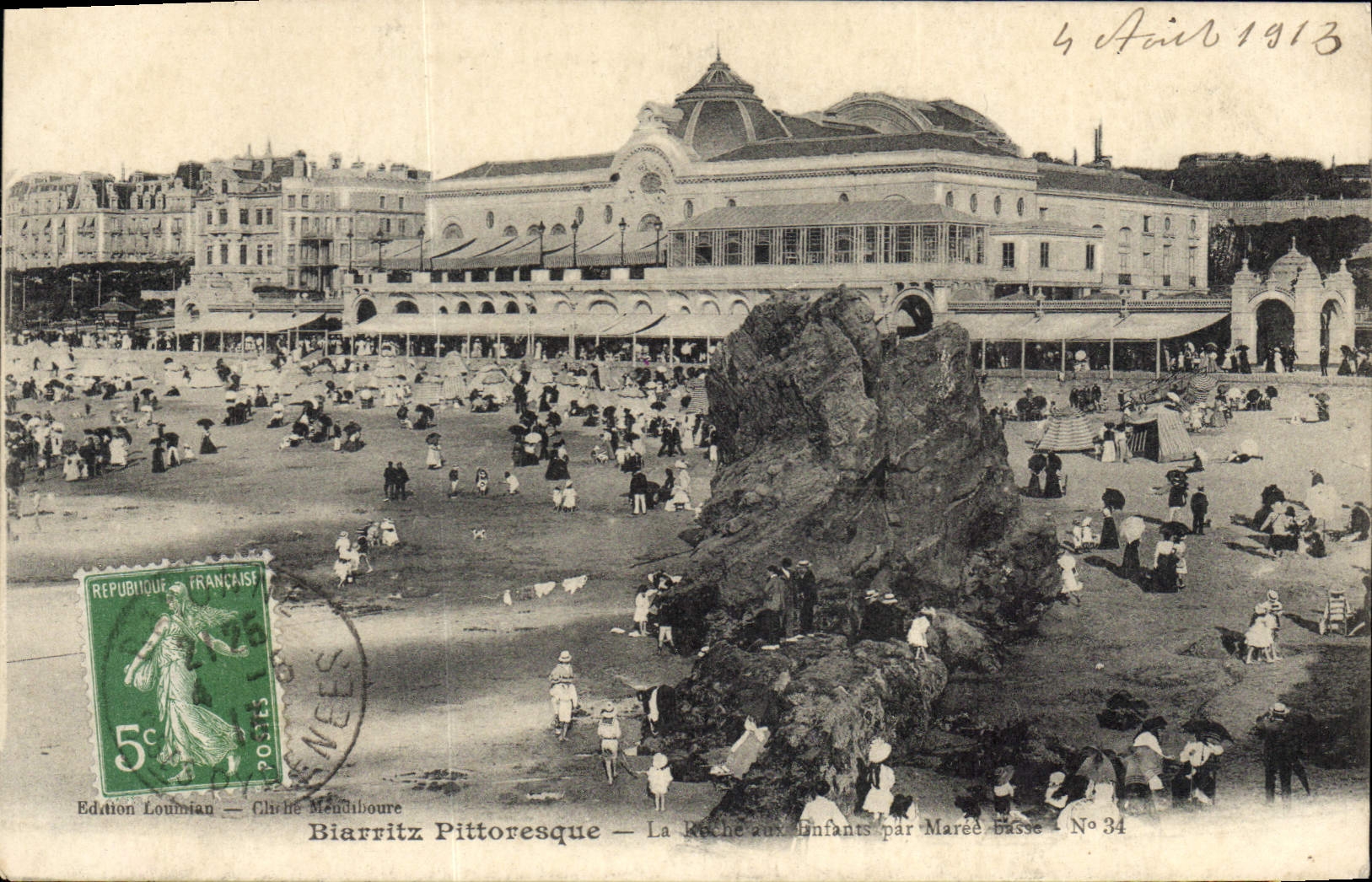 CPA Biarritz Pittoresque Le Roche 