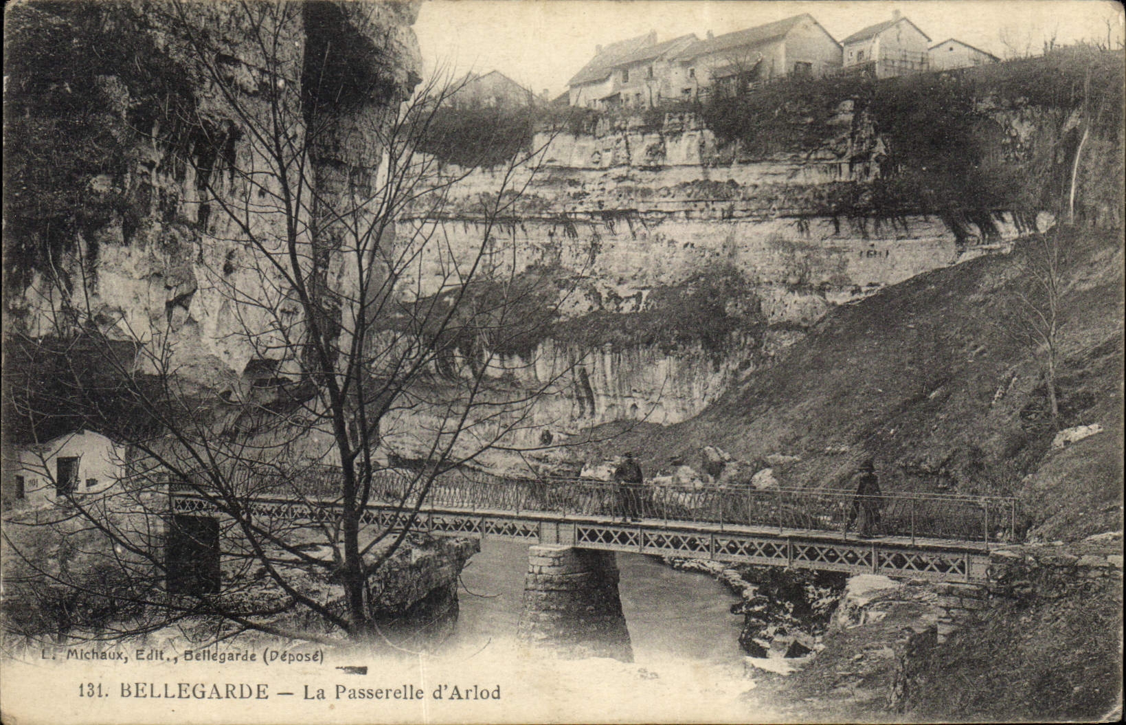 CPA Bellegarde La Passerelle d'Arlod