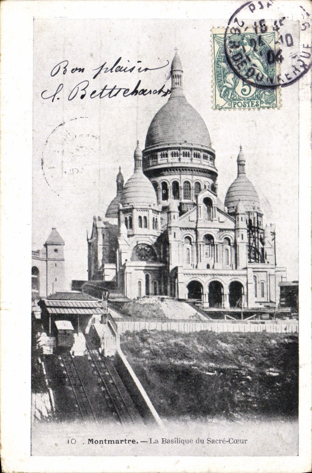 CPA Montmartre La Basilique du Sacre Coeur