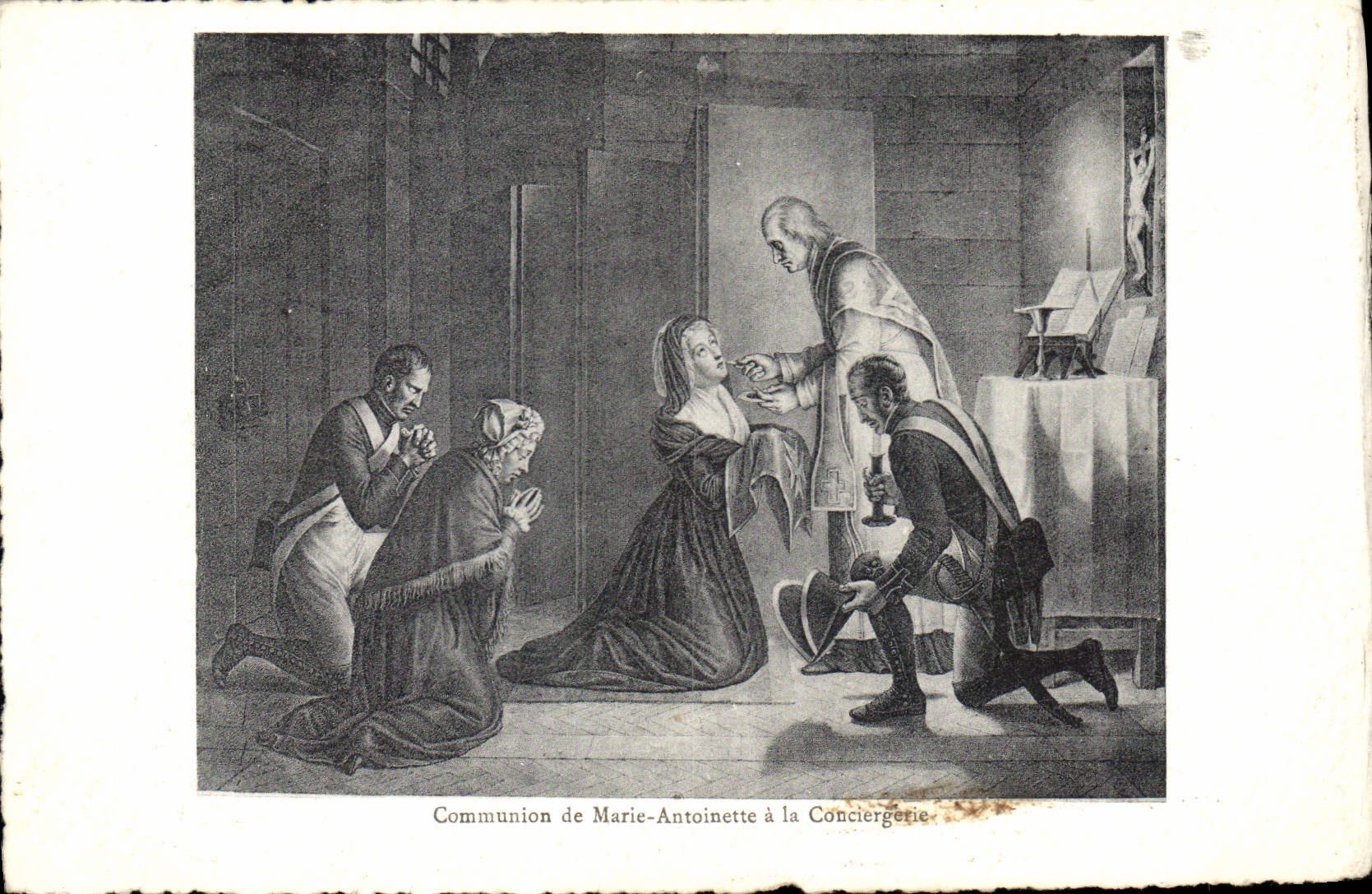 CPA Communion de Marie Antoinette a la Conciergerie 
