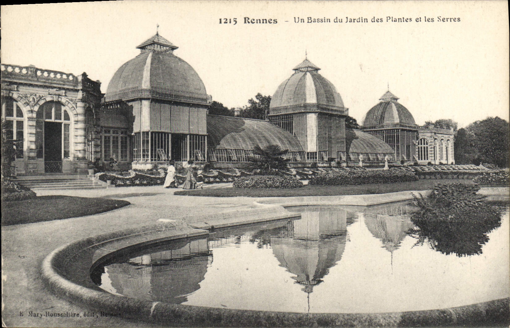CPA Rennes Un Bassin du Jardin des Plantes et les Serres 