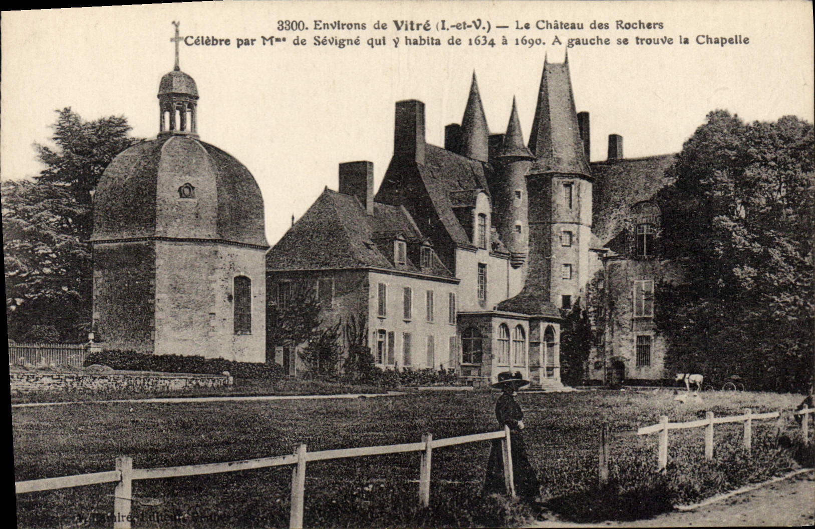 CPA Environs de Vitre L et V Le Chateau des Rochers
