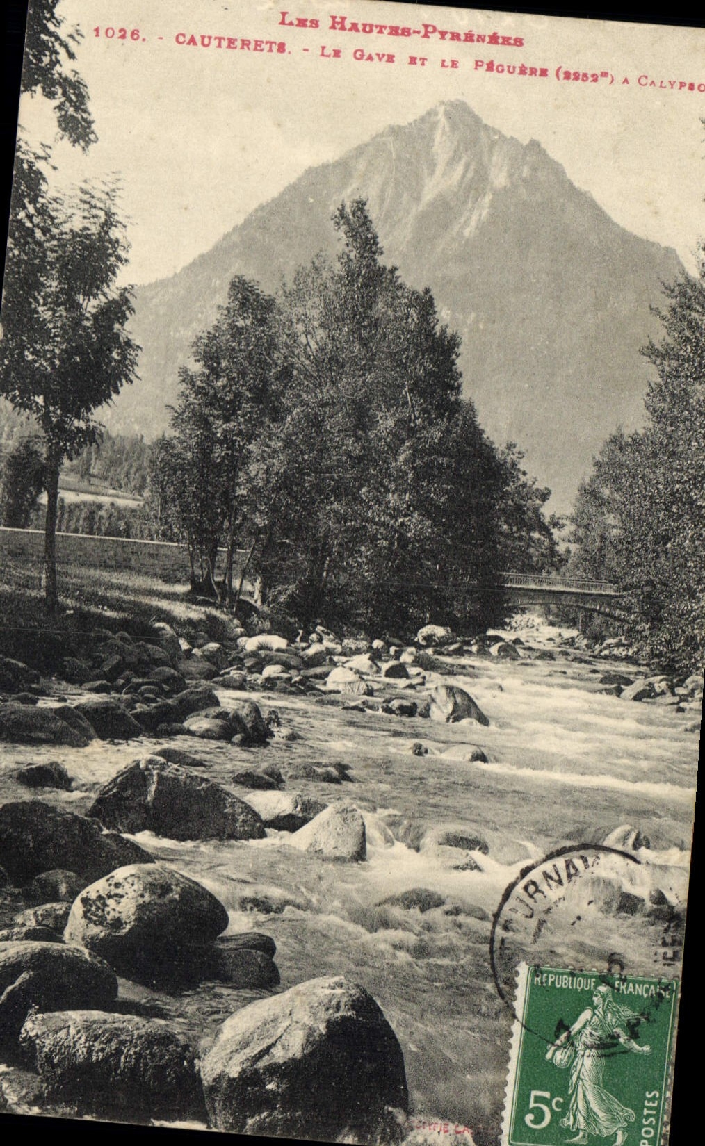 CPA Cauterets Le Gave et le Peguere 