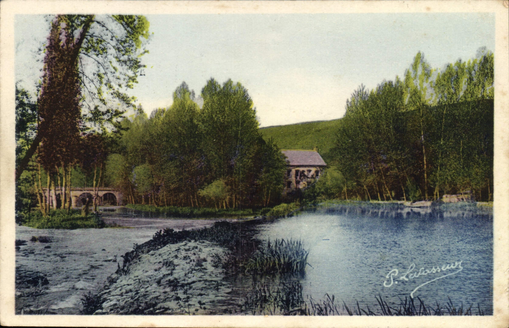 CPA La Suisse Normande Clecy l'Orne et le Moulin de Vey 