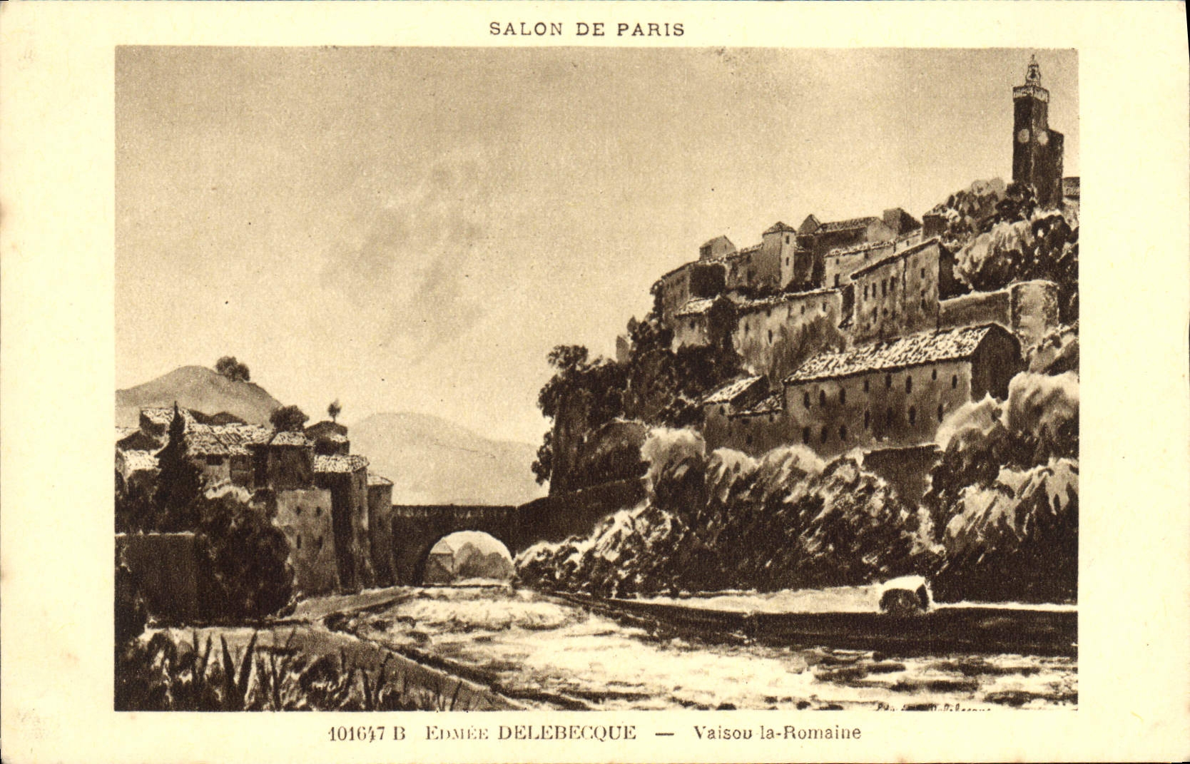 CPA Salon de Paris Deleberque Vaison la Romaine 
