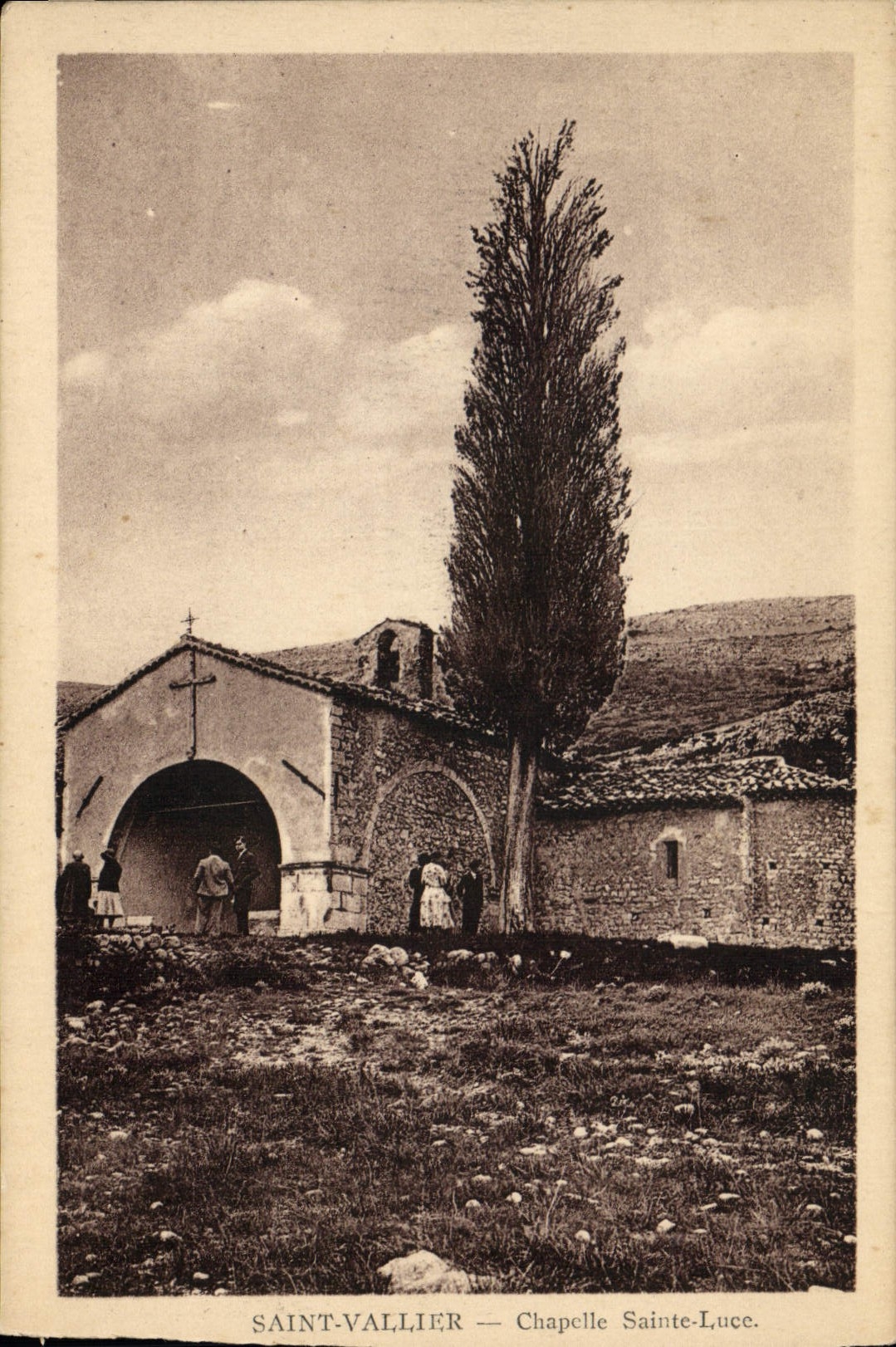 CPA Saint Vallier Chapelle Sainte Luce