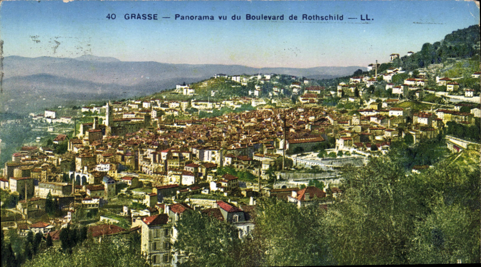 CPA Grasse Panorama vu du Boulevard de Rothschild 