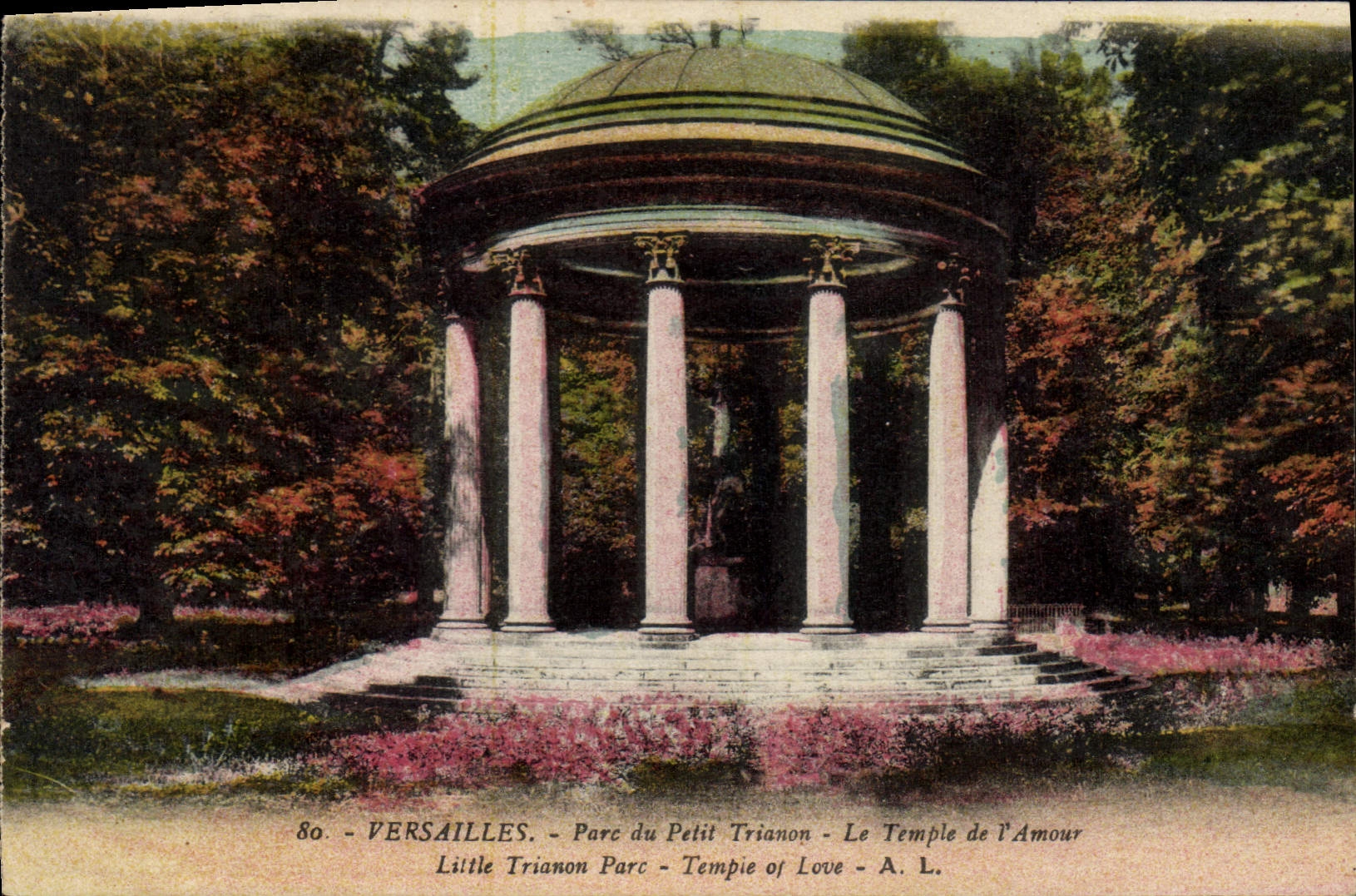 CPA Versailles Parc du Trianon Le Temple de l'Amour 