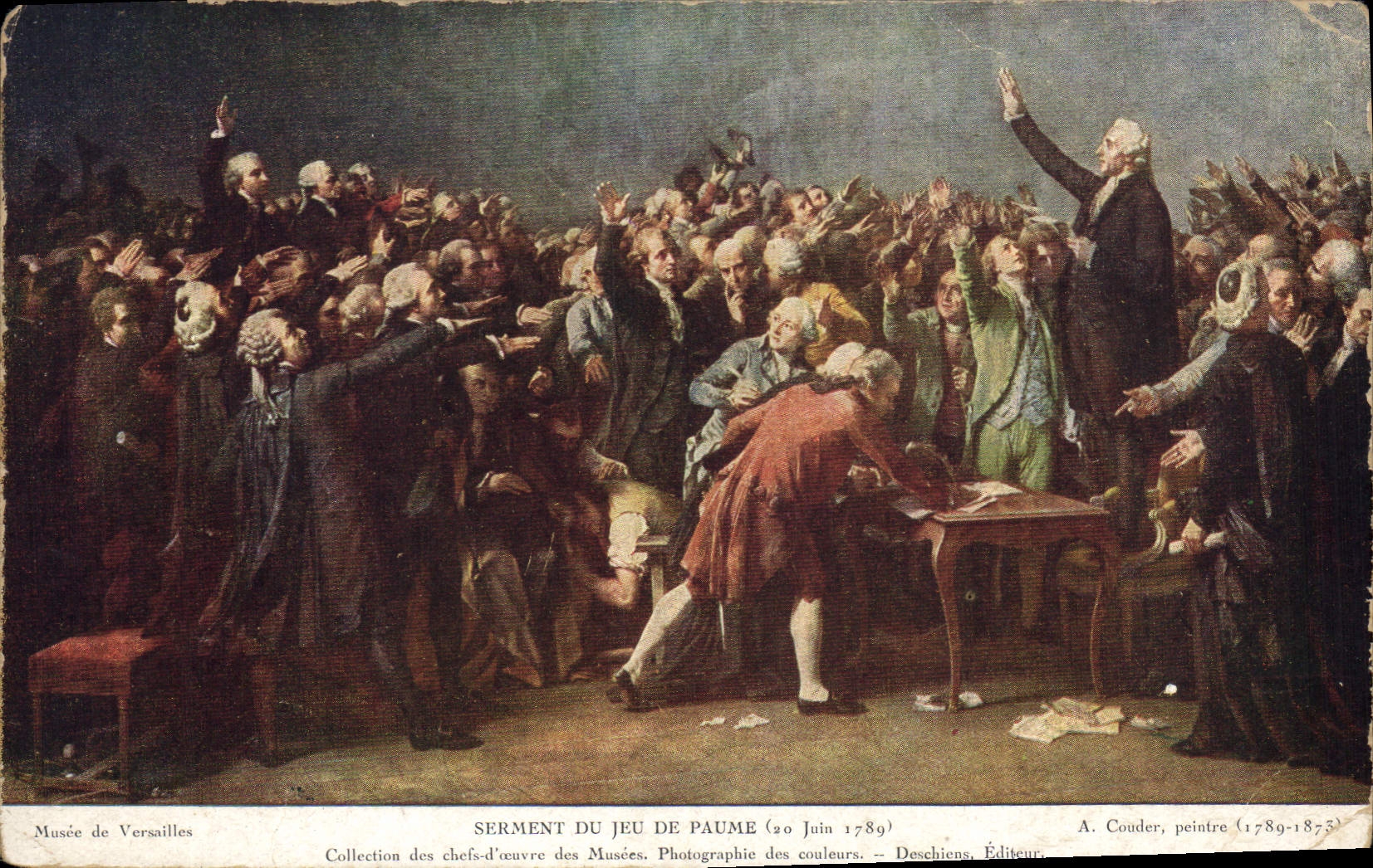 CPA Musee de Versailles Serment du jeu de paume 