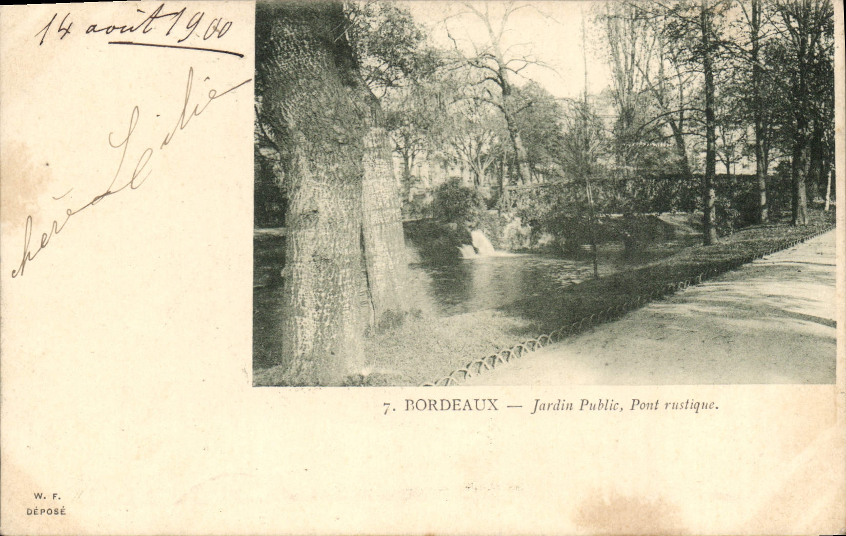 CPA Bordeaux Jardin Public Pont vustigne 