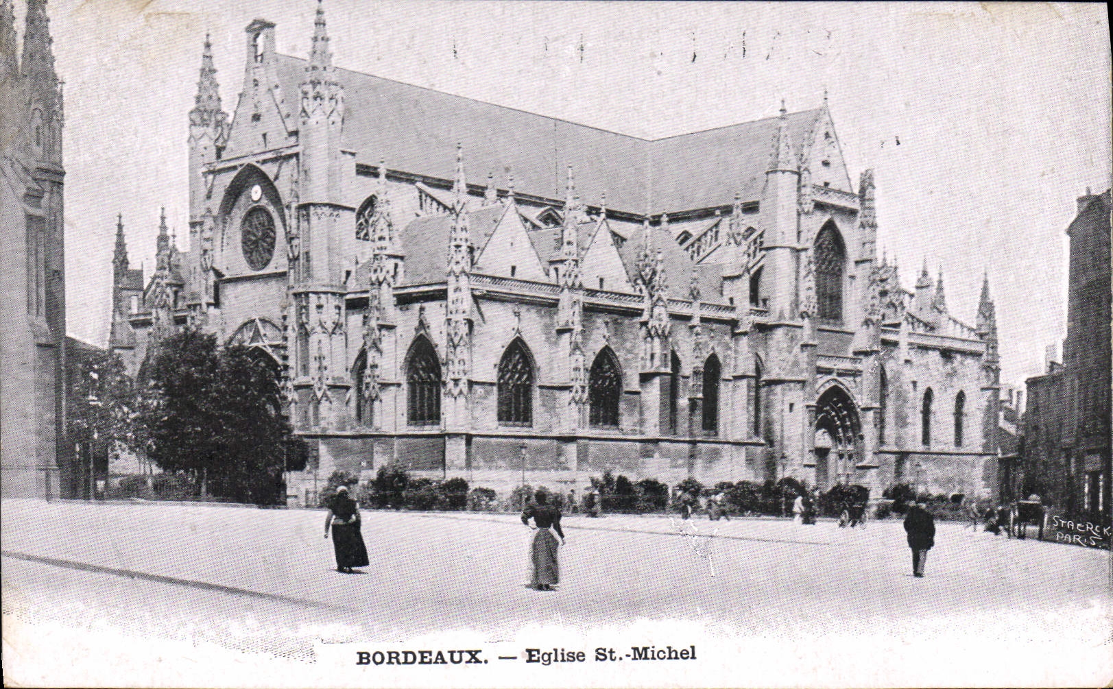 CPA Bordeaux Eglise St Michel 