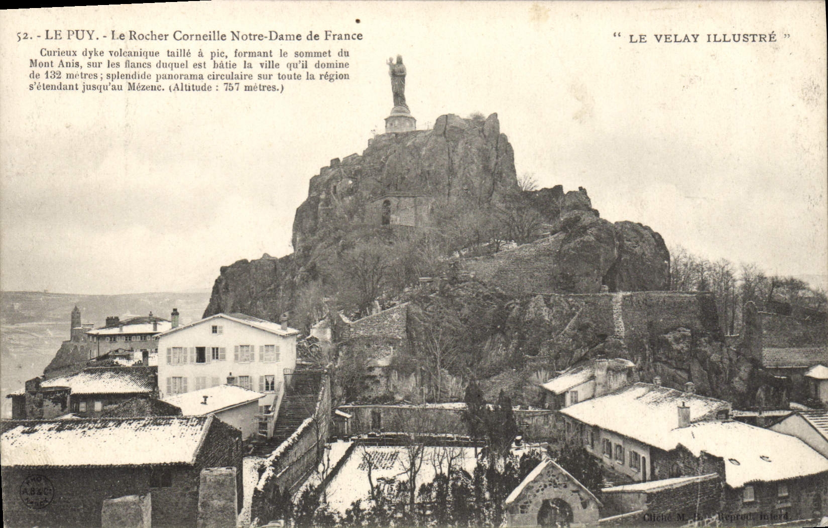 CPA Le Puy Le Rocher Corneille Notre Dame de France