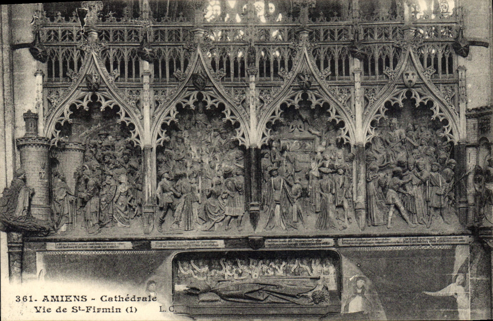 CPA Amiens Cathedrale Vie de St Firmin 