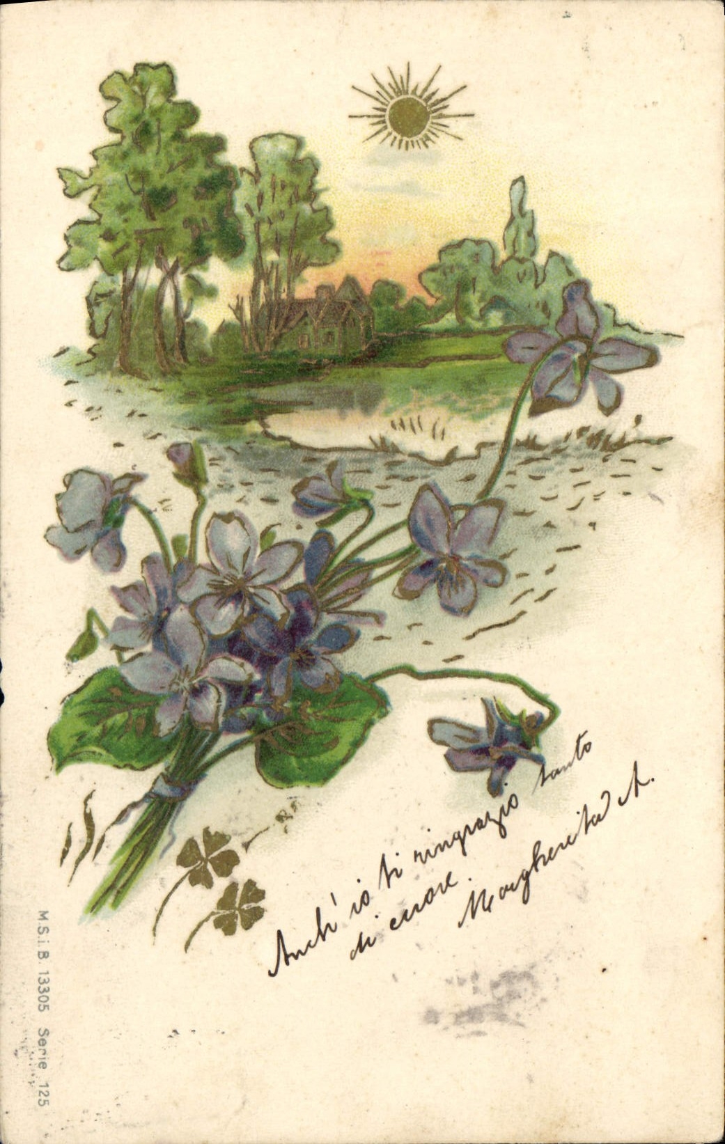 CPA Fantaisie Fleurs