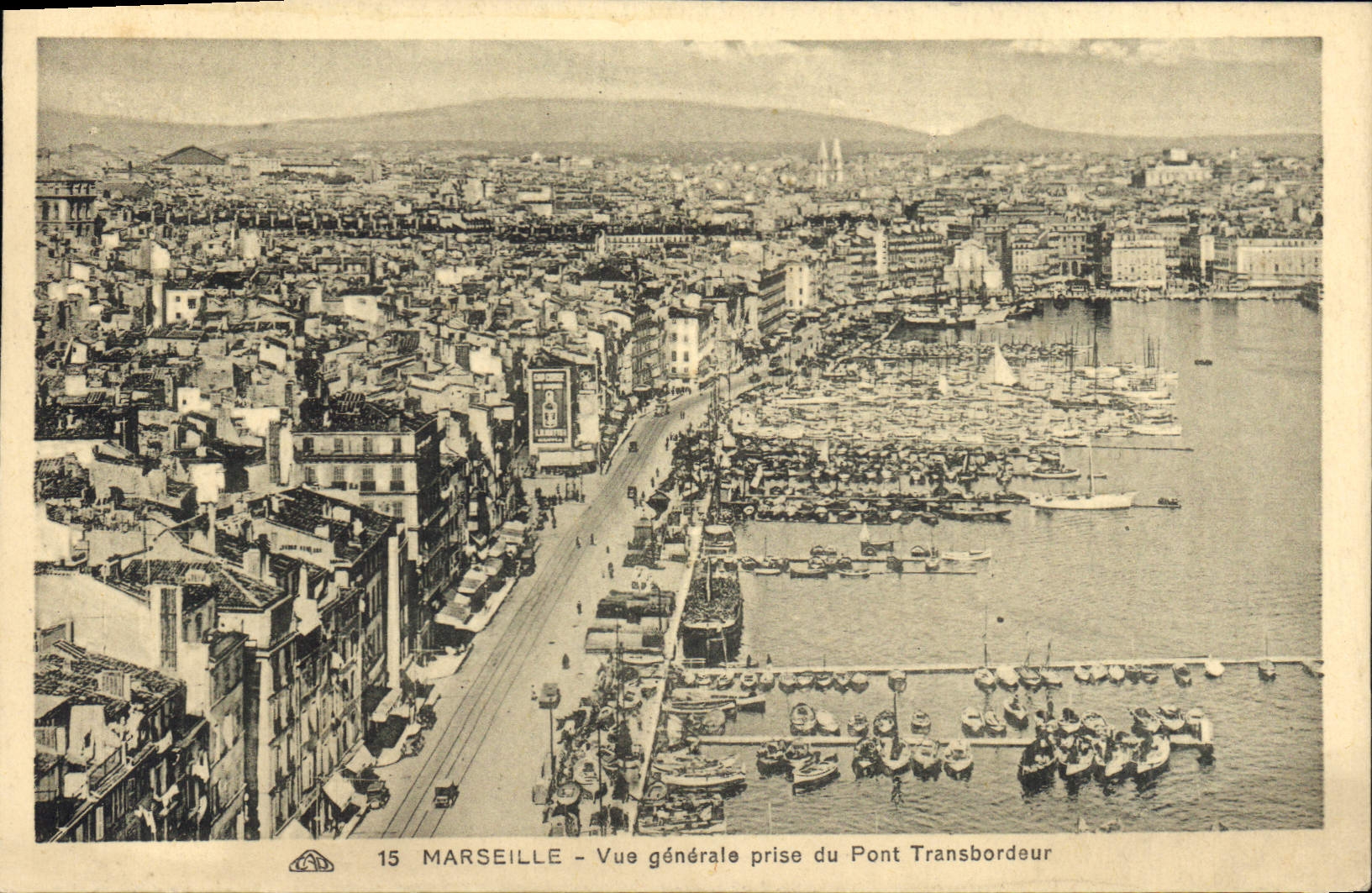 CPA Marseille Vue generale prise du Pont Transbordeur