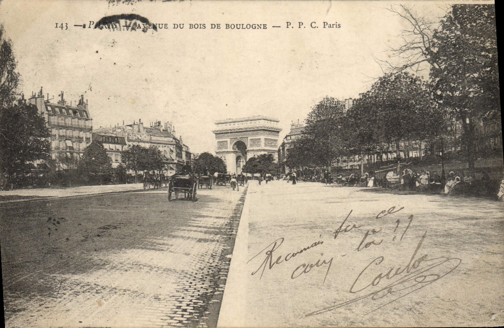 CPA Paris Avenue du Bois de Boulogne 