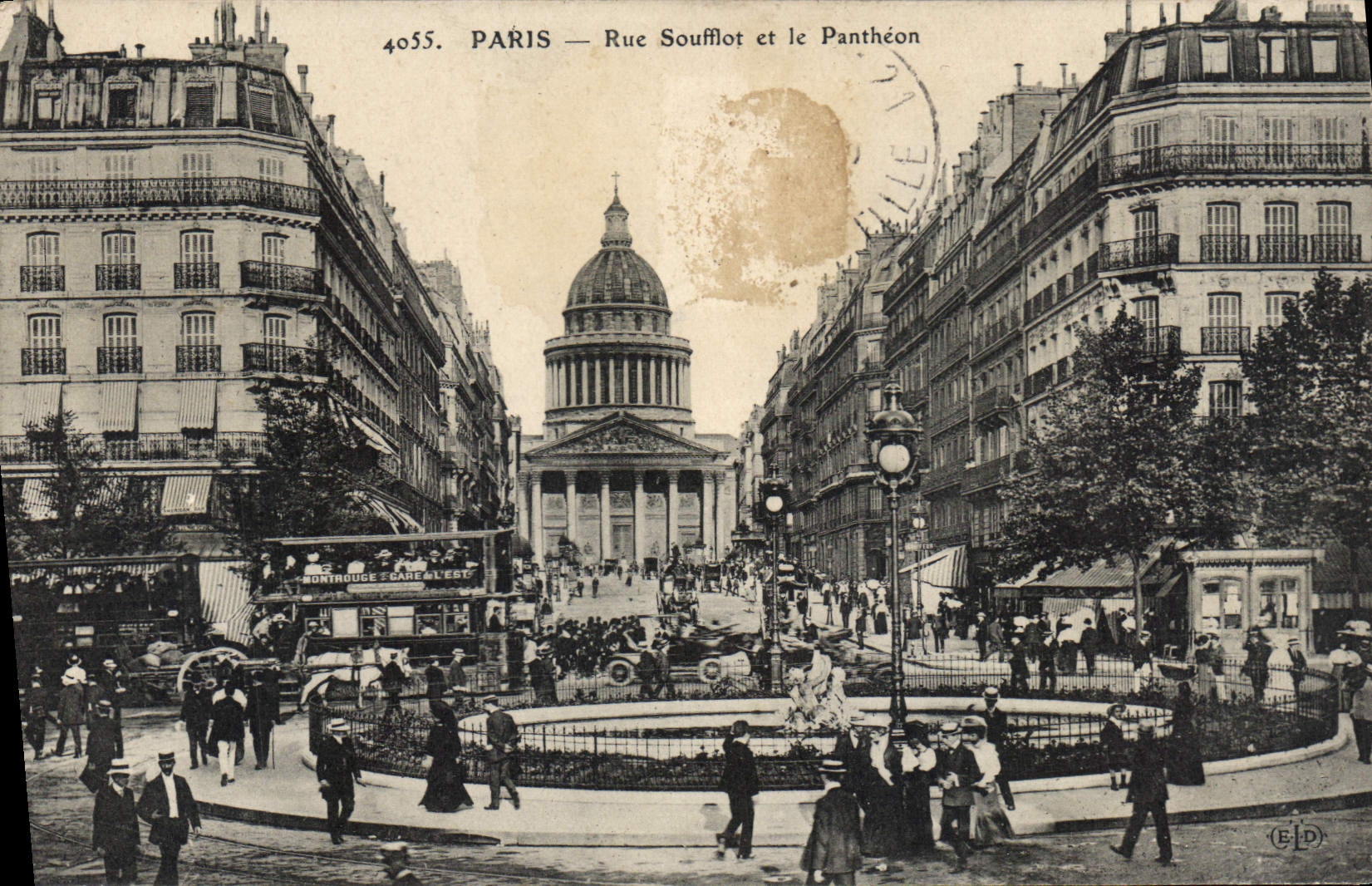 CPA Paris Rue Soufflot et le Pantheon 