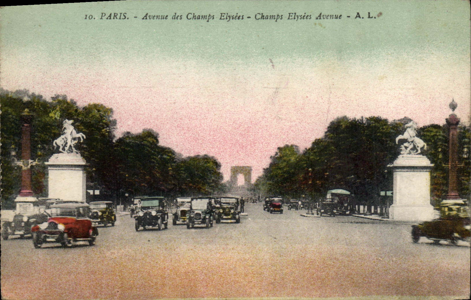 CPA Paris Avenue des Champs Elysees 