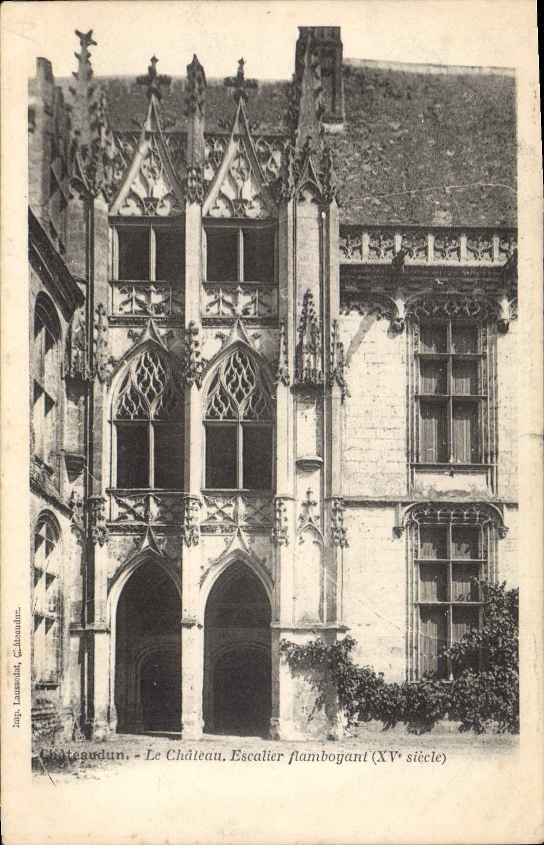 CPA Chateaudun Le Chateau Escalier flamboyant