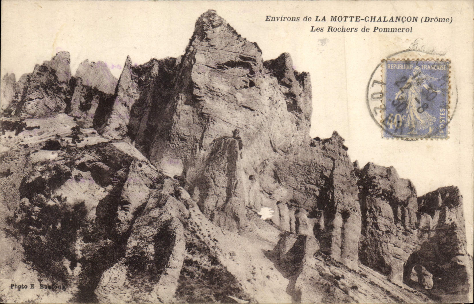 CPA Environs de la Motte Chalancon Drome Les Rochers de Pommeroi 
