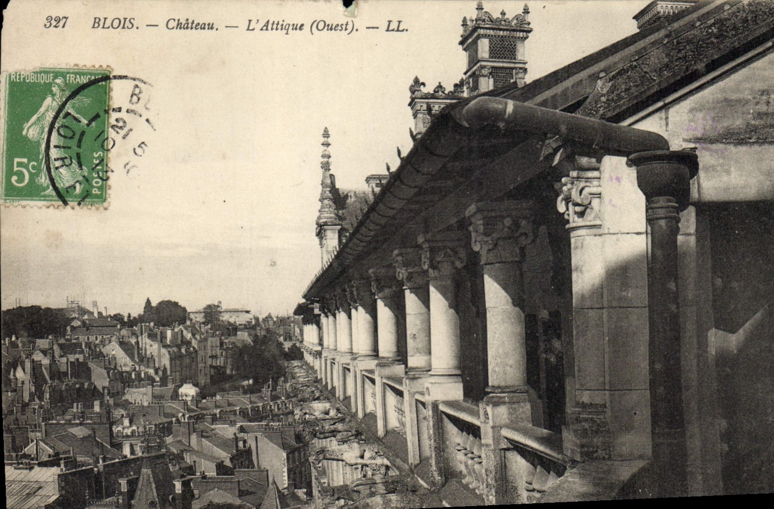 CPA Blois Chateau l'Attique Ouest 