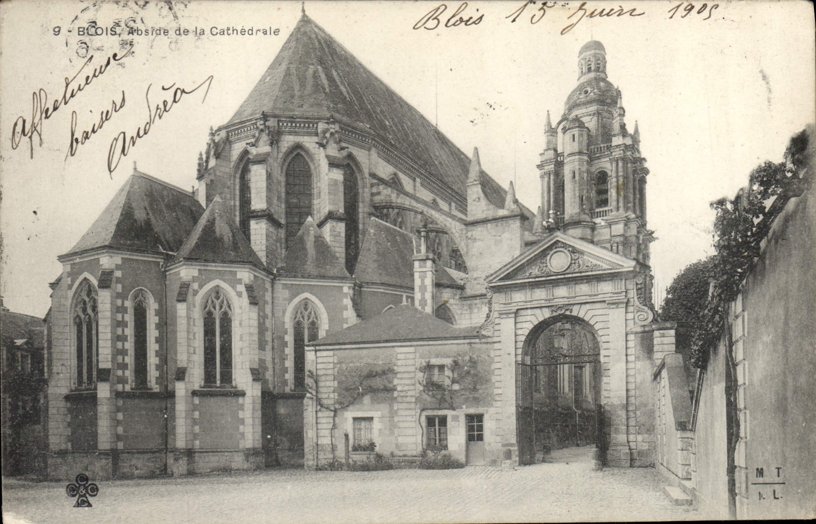 CPA Blois Abside de la Cathedrale 