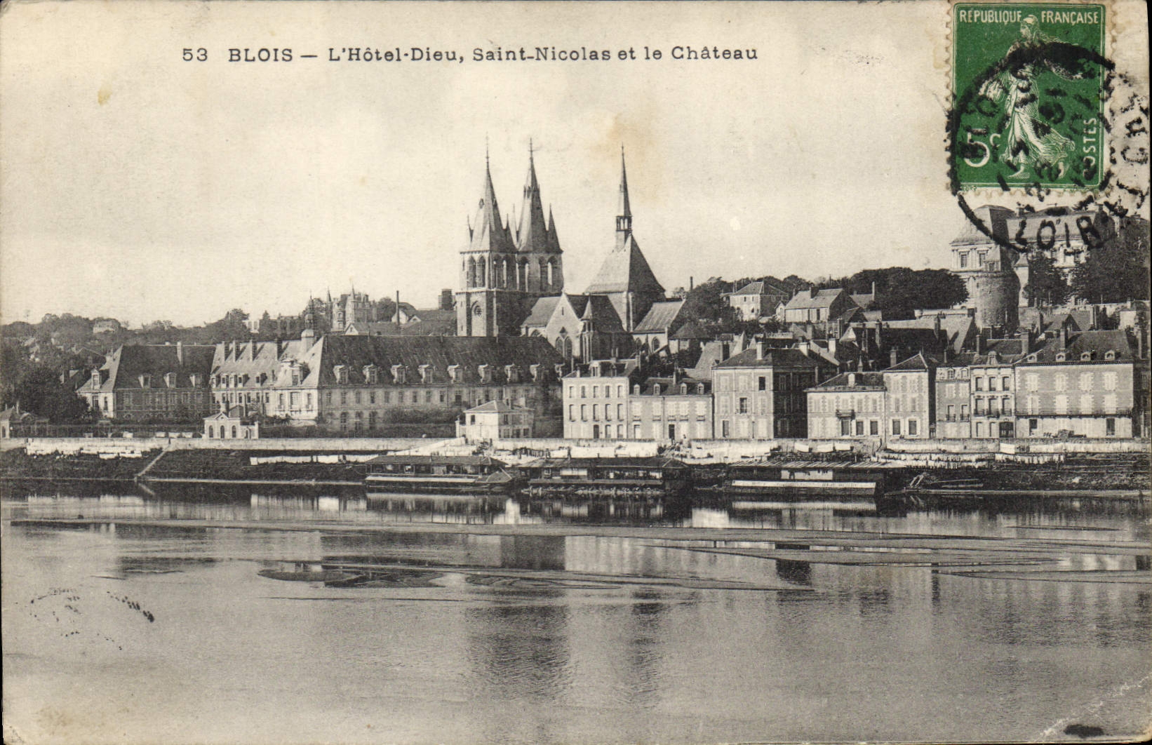 CPA Blois L'Hotel Dieu Saint Nicolas et le Chateau 