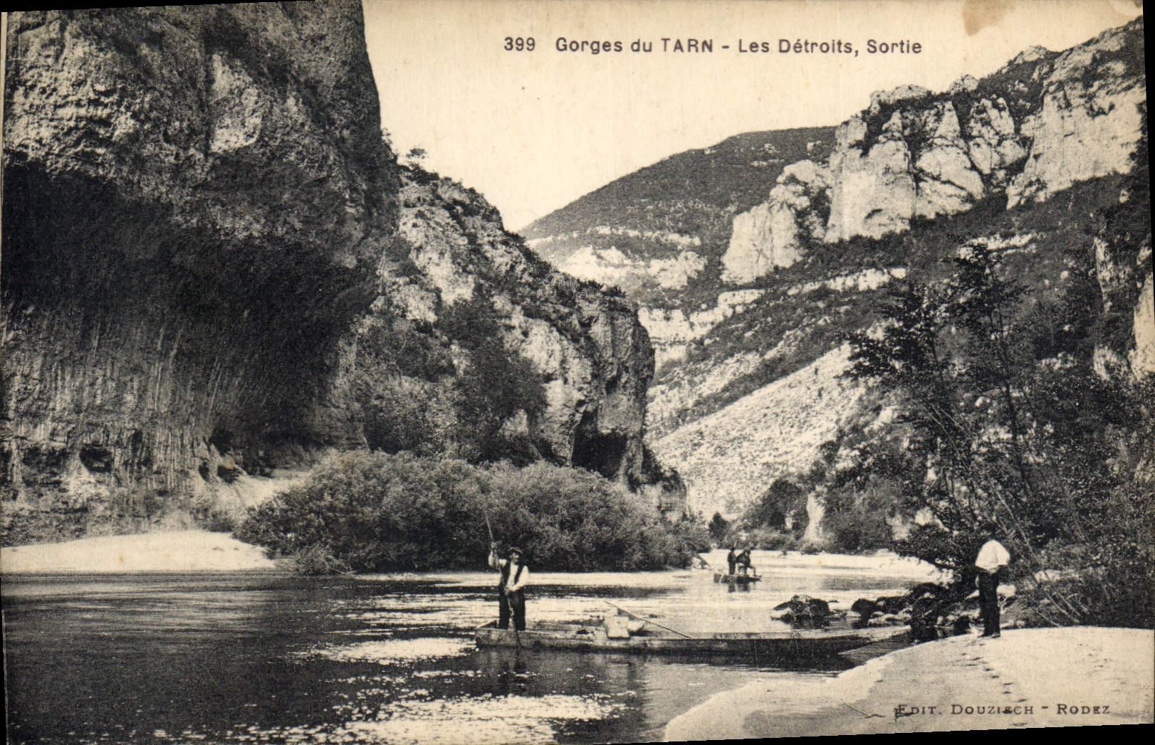 CPA Gorges du Tarn Les Detroits Sortie