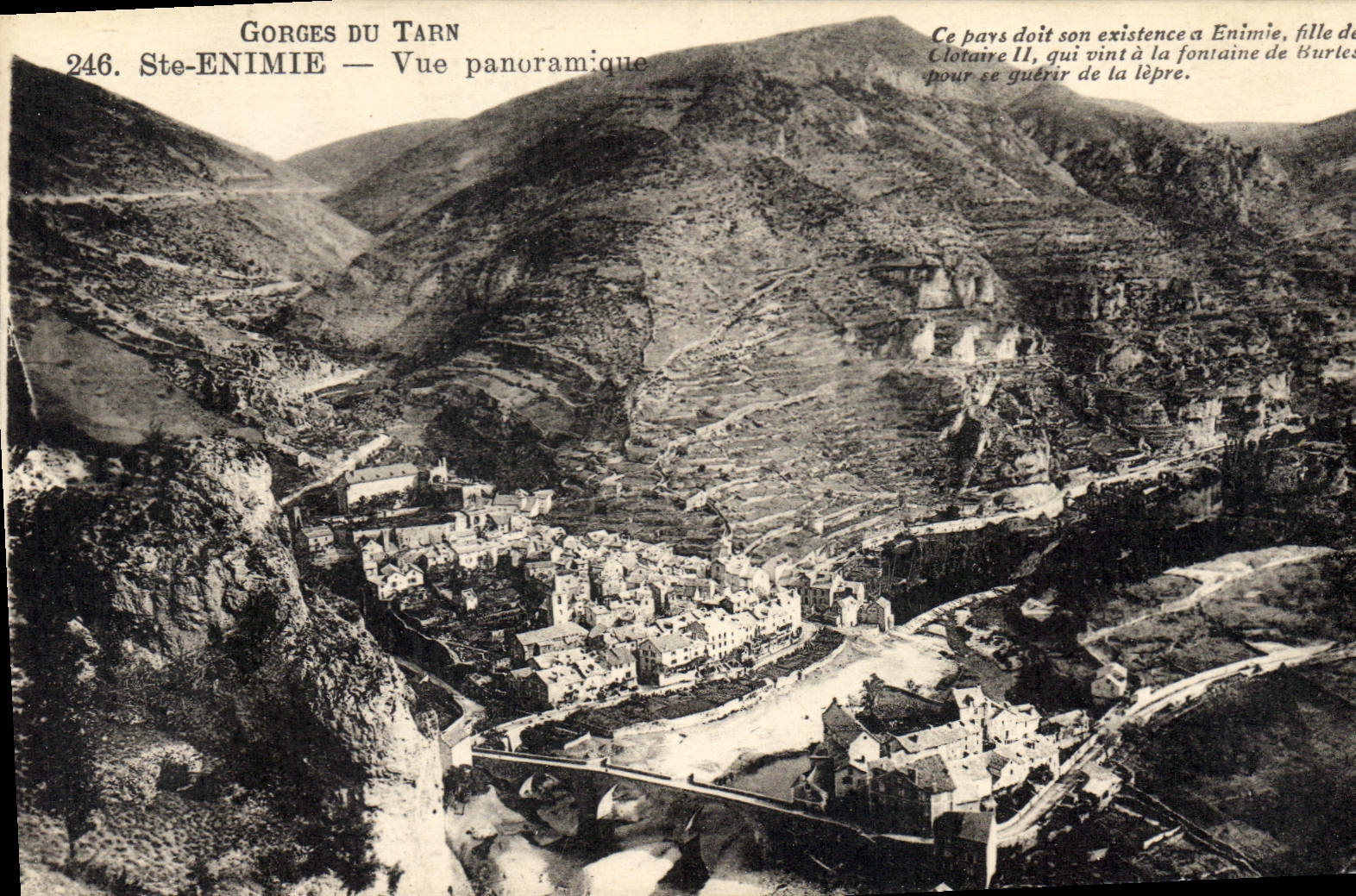 CPA Gorges du Tarn Ste Enimie Vue panoramique 