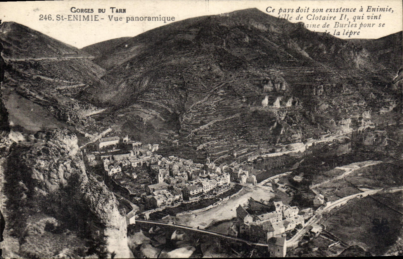 CPA Gorges du Tarn St Enimie Vue Panoramique 