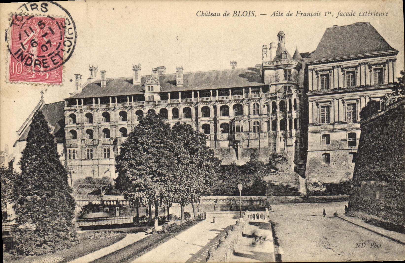 CPA Chateau de Blois Aile de Francois Ier facade exterieure