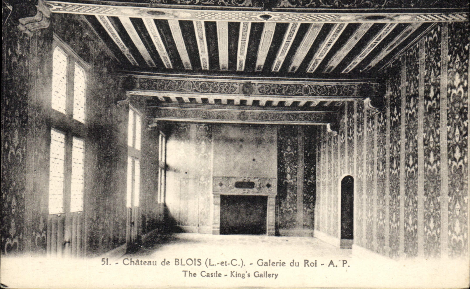 CPA Chateau de Blois L et C Galerie du Roi 
