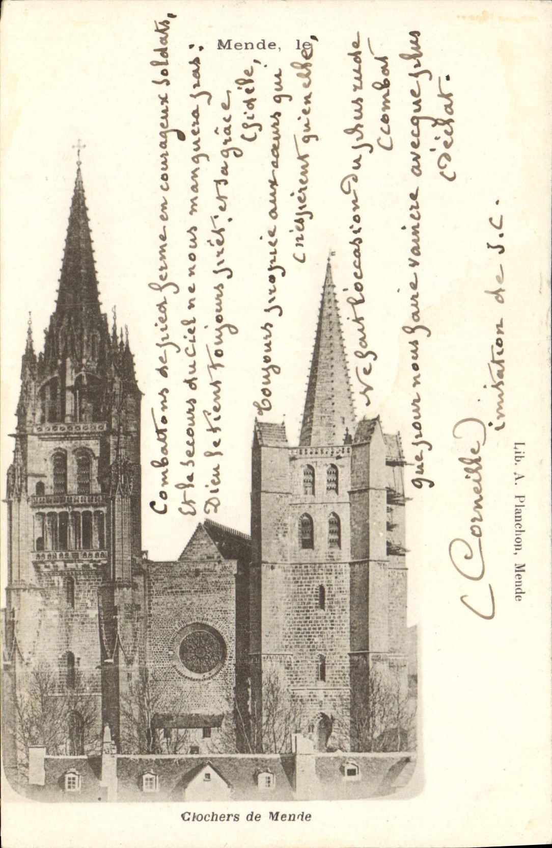 CPA Mende Clochers de Mende 