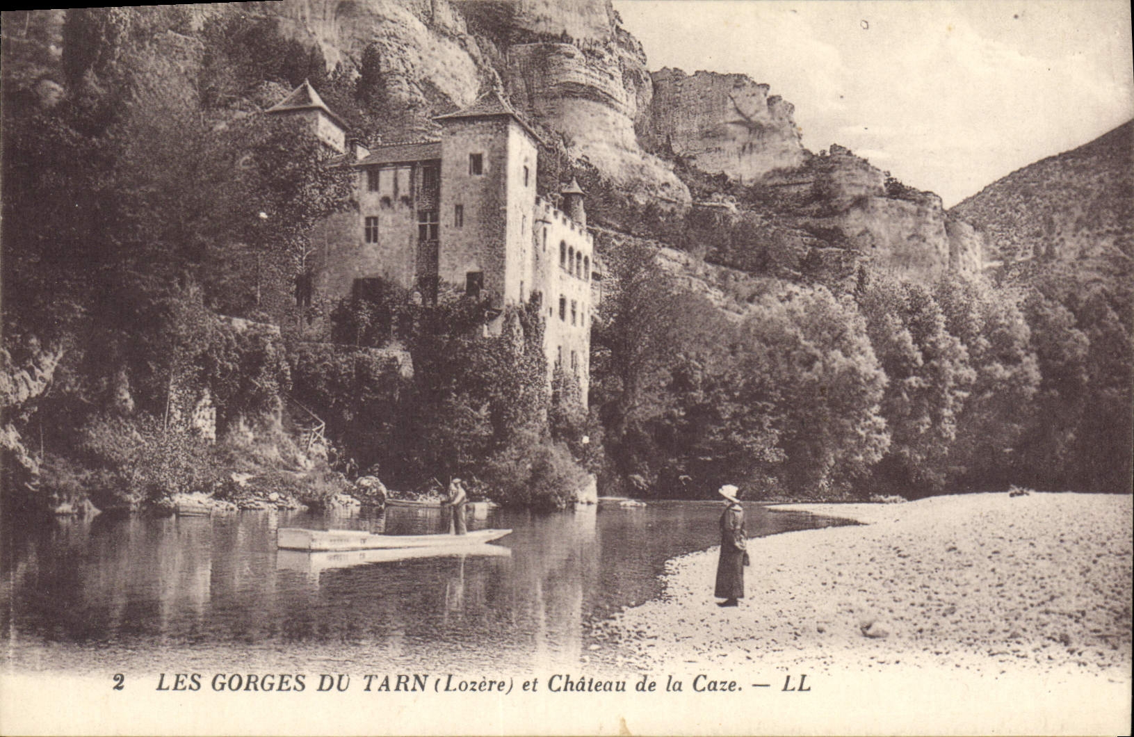 CPA Les Gorges du Tarn Lozere et cheteau de la Caze 