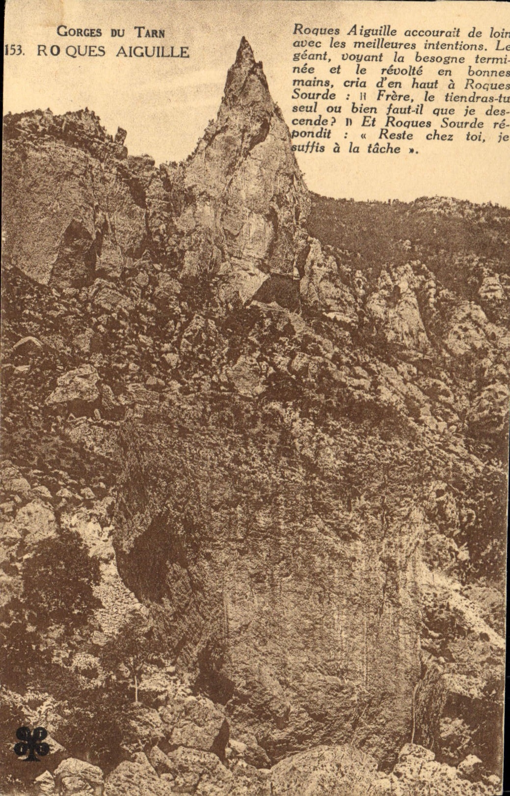 CPA Gorges du Tarn Roques Aiguille 