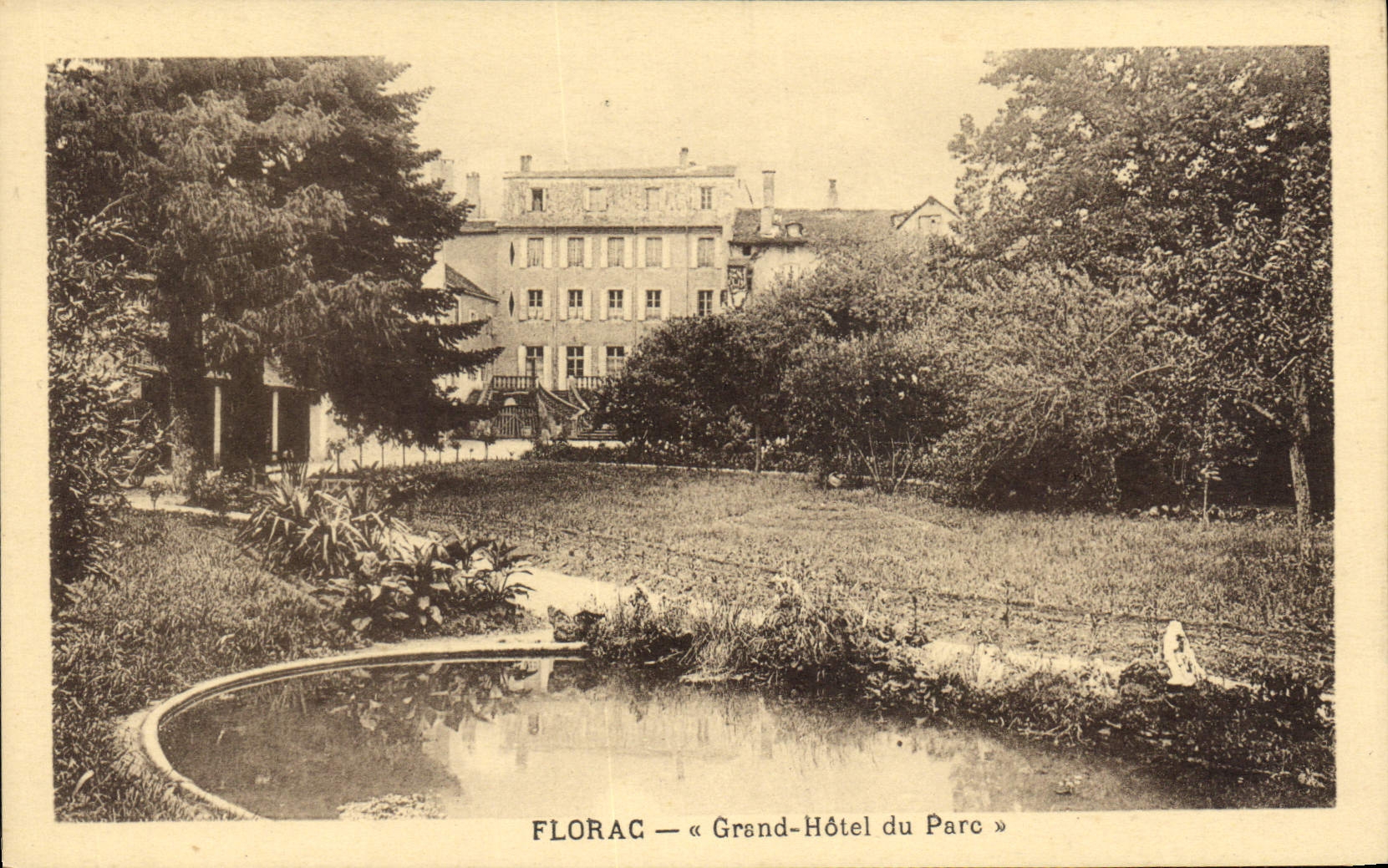 CPA Florac Grand hotel du Parc 