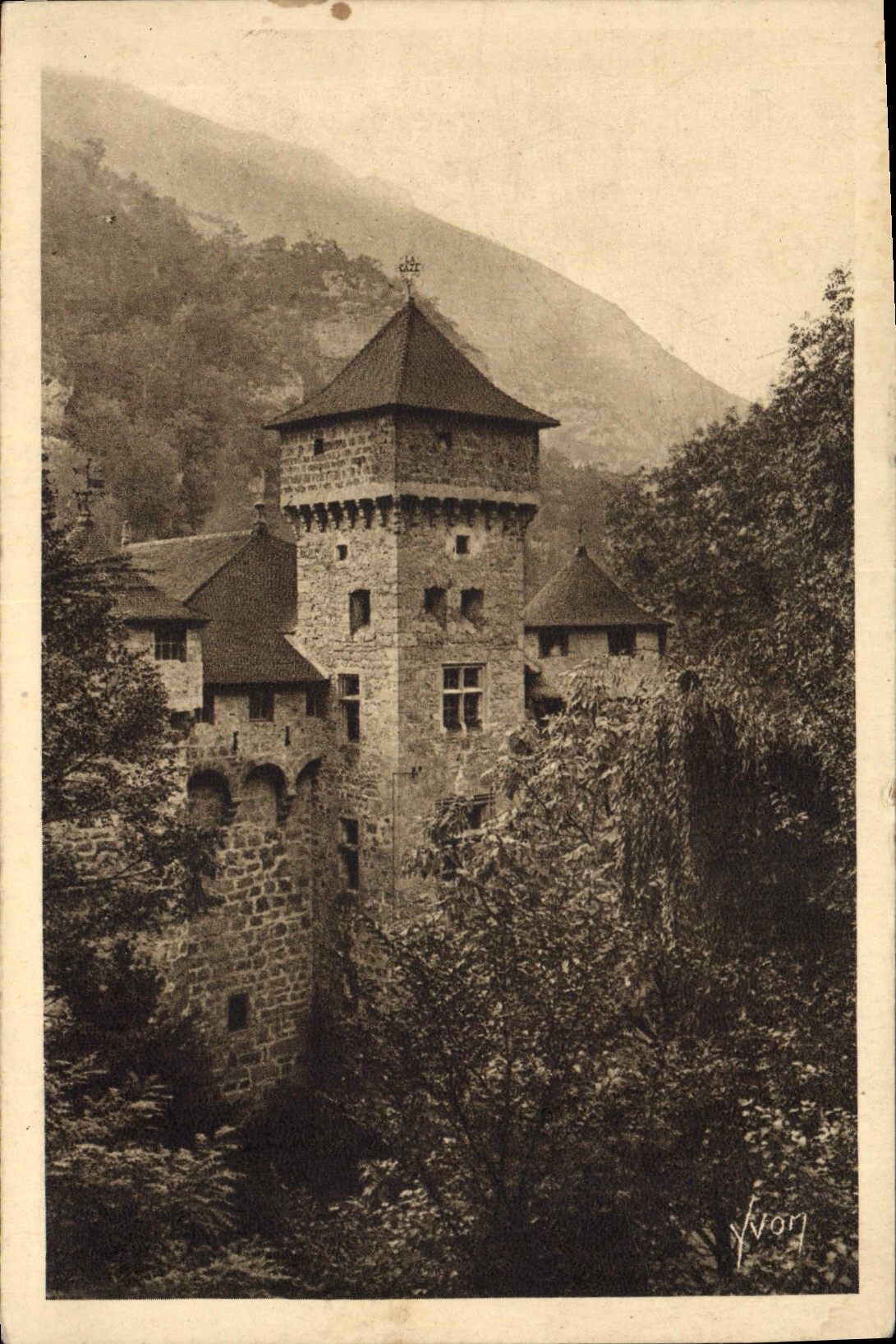 CPA Gorges du Tarn Chateau de la Caze XV siecle Lozere