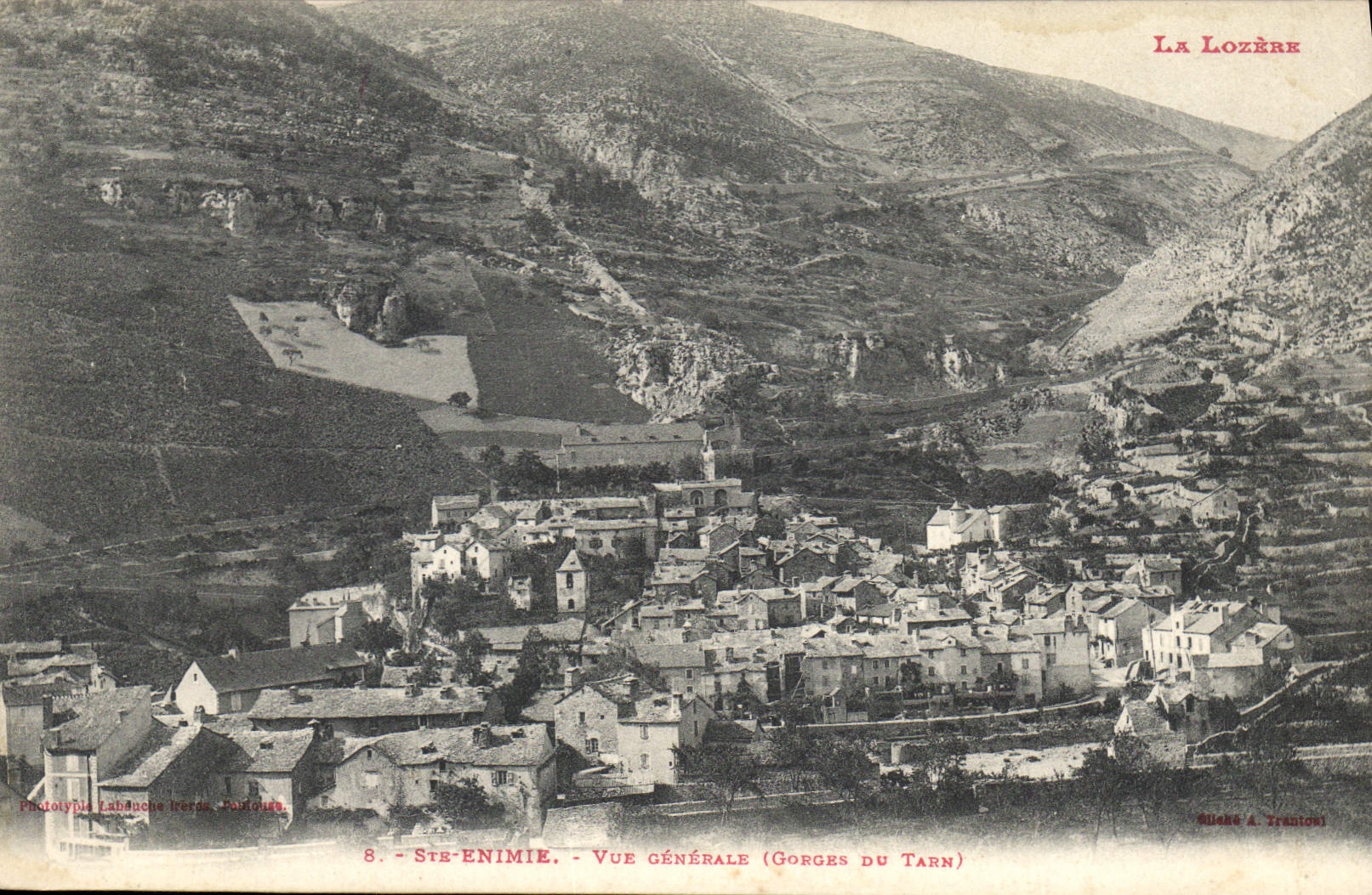 CPA La Lozere Ste Enime vue generale Gorges du Tarn