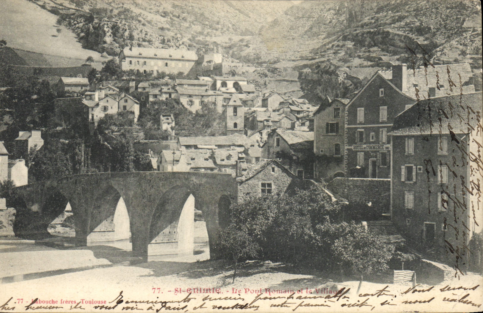 CPA St Enime le Pont Romain 