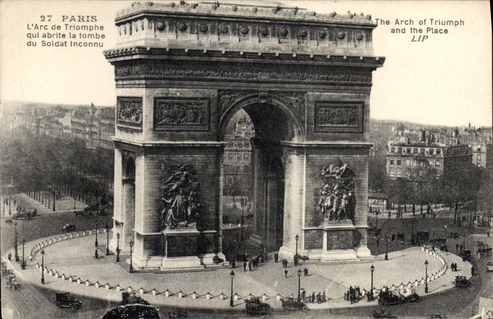 CPA Paris l'Arc de Triomphe qui Abrite la Tombe du Soldat inconnu