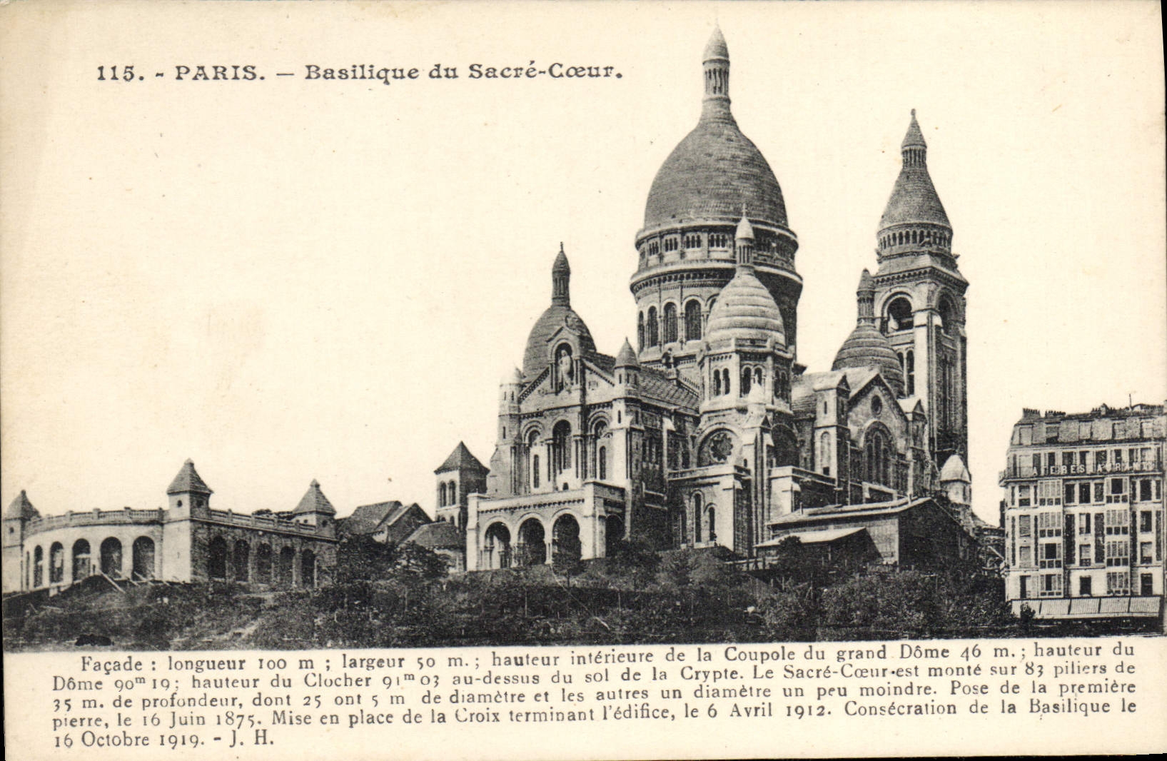 CPA Paris Basilique du Sacre Coeur 