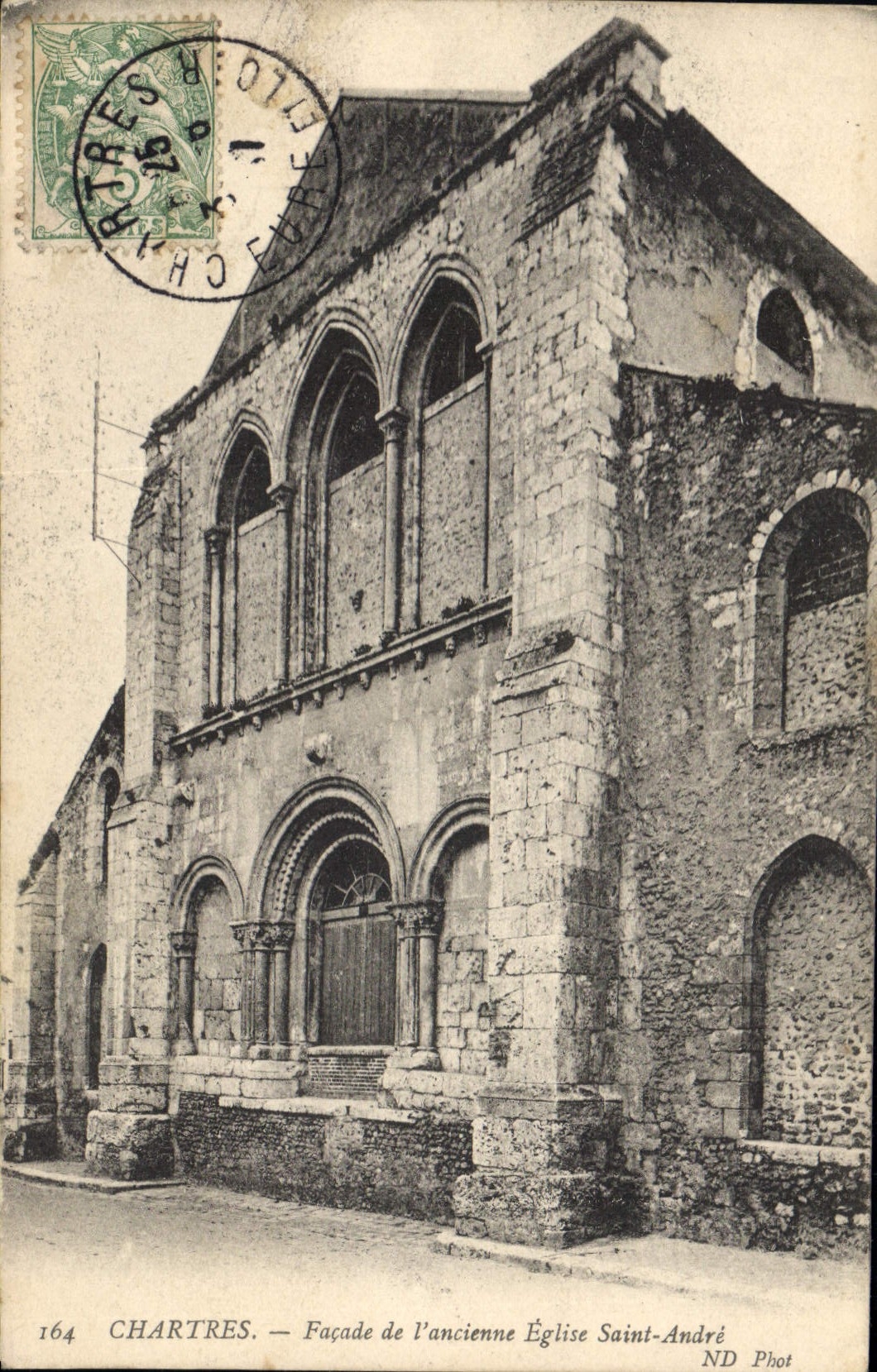 CPA Chartres Facade de l'ancienne Eglise Saint Andre