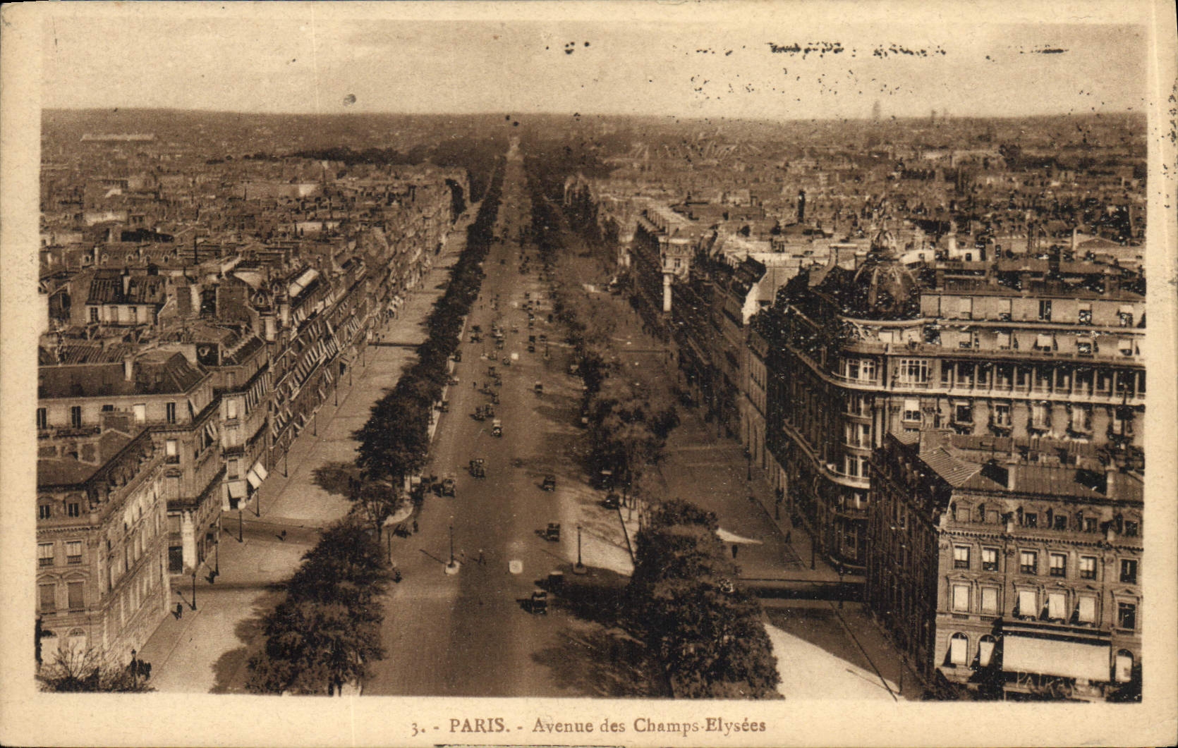 CPA Paris Avenue des Champs Elysees 