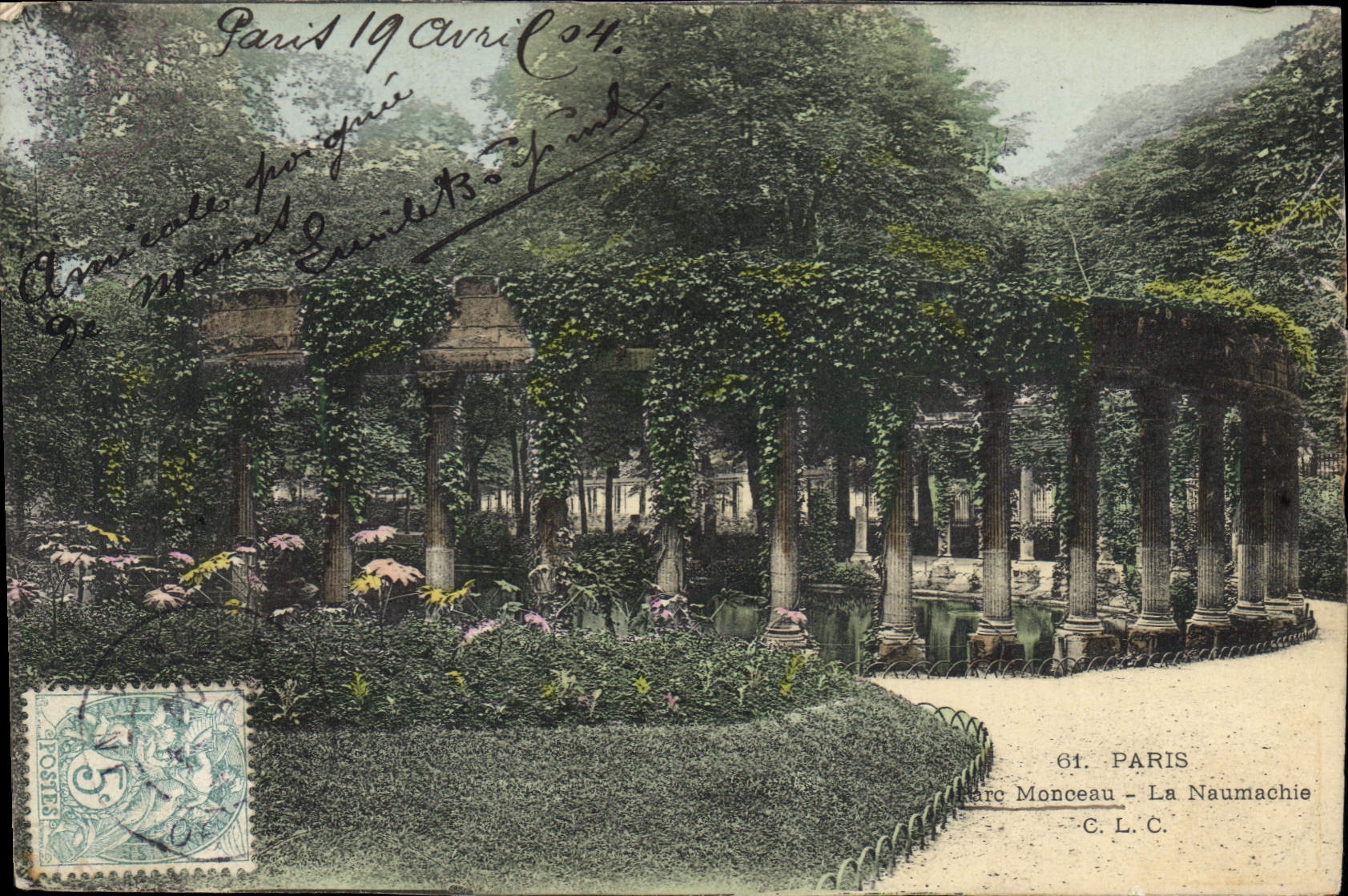 CPA Paris parc Monceau la Naumachie 