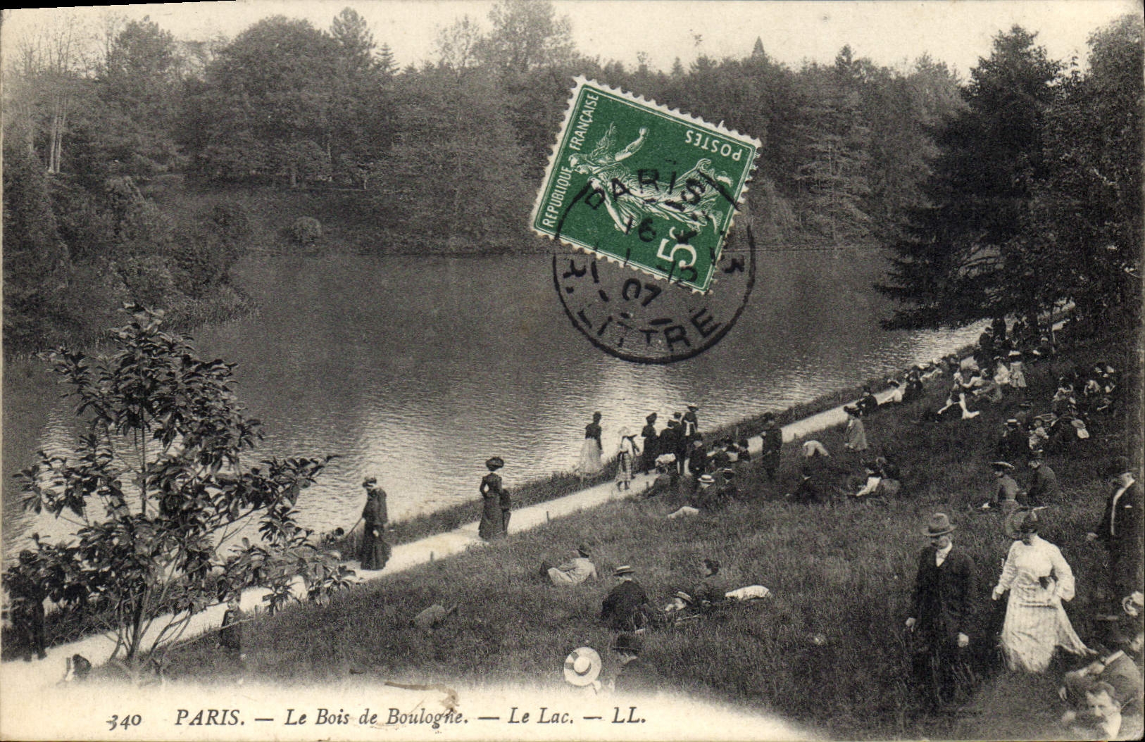 CPA Paris le Bois de Boulogne le Lac 