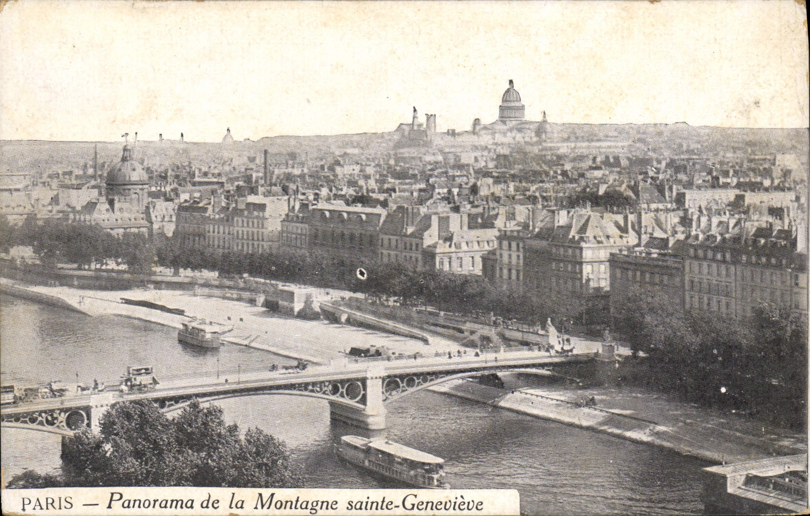 CPA Paris Panoma de la Montagne Sainte Genevieve