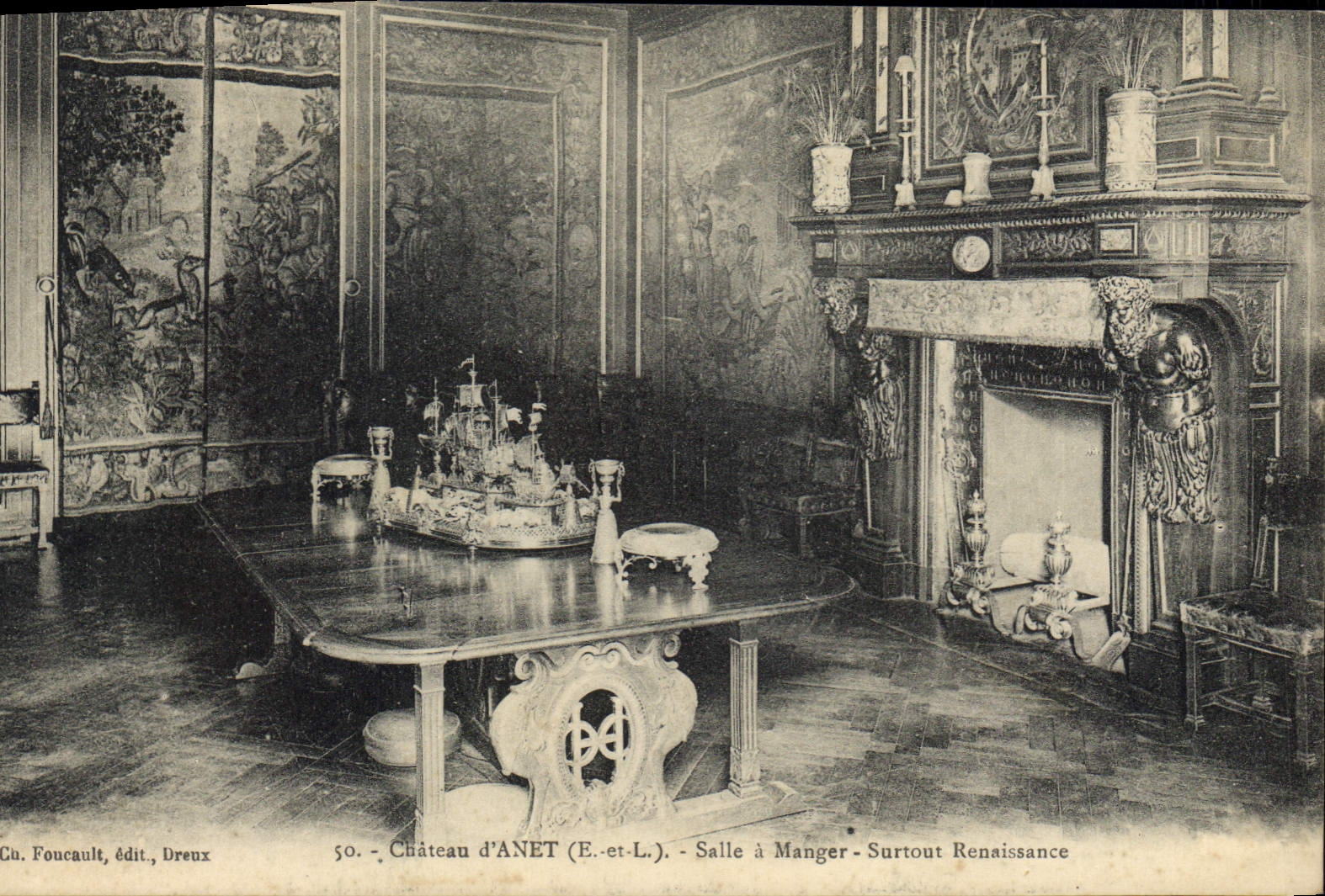 CPA Chateau d'Anet E et L salle a Manger Surtout Renaissance 
