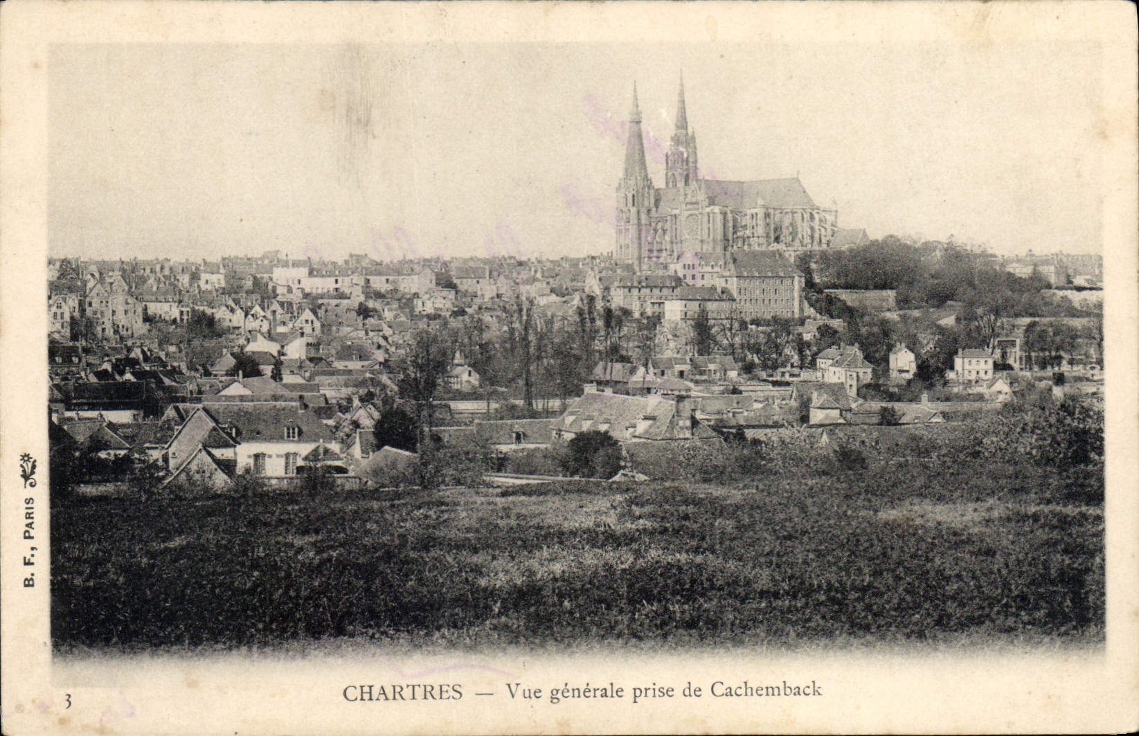 CPA Chartres vue generale prise de Cachemback 
